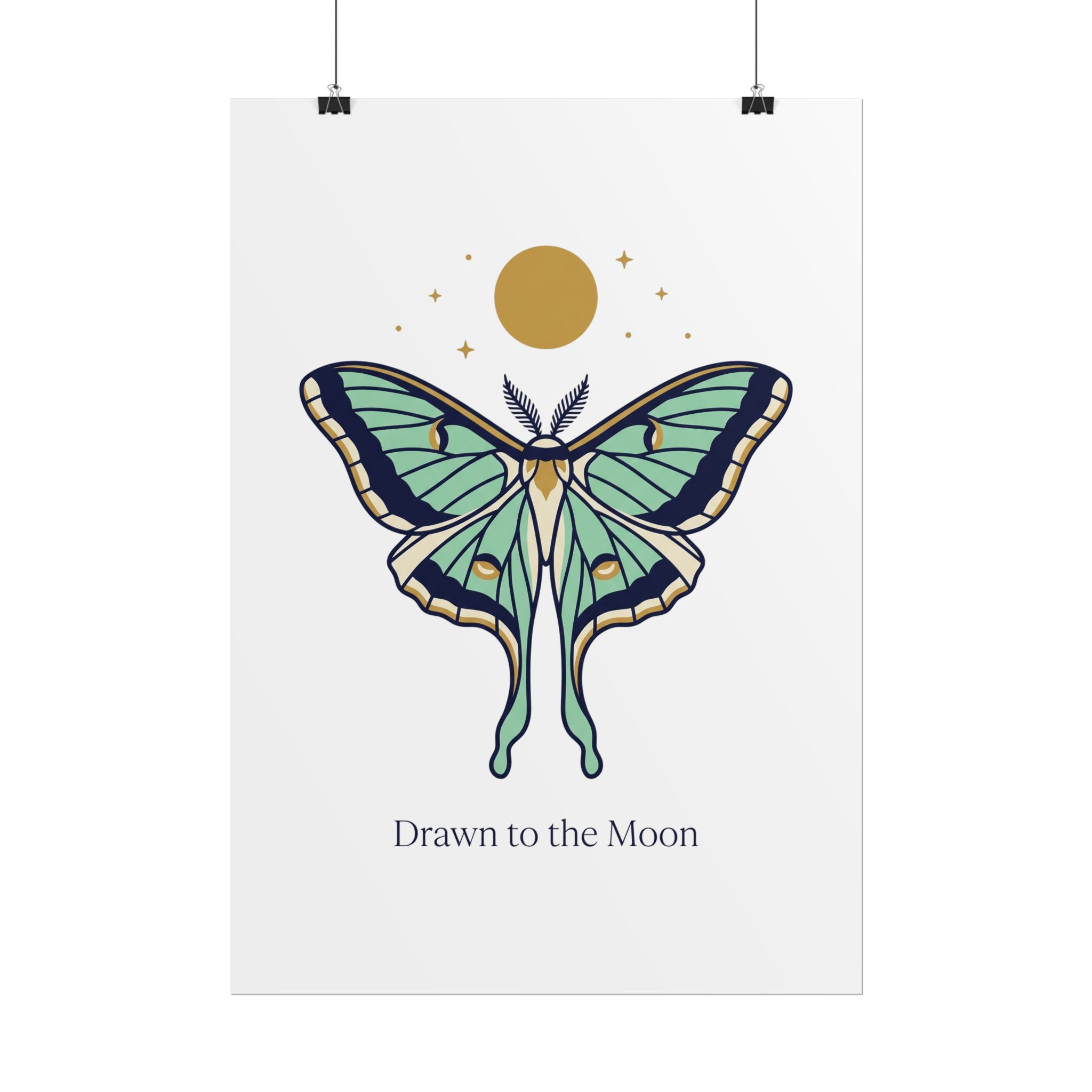 Drawn to the Moon Poster
