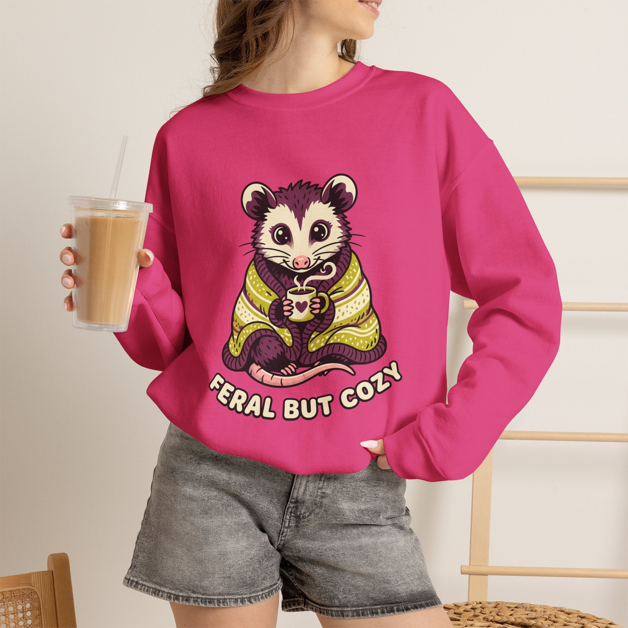 Feral but Cozy Crewneck