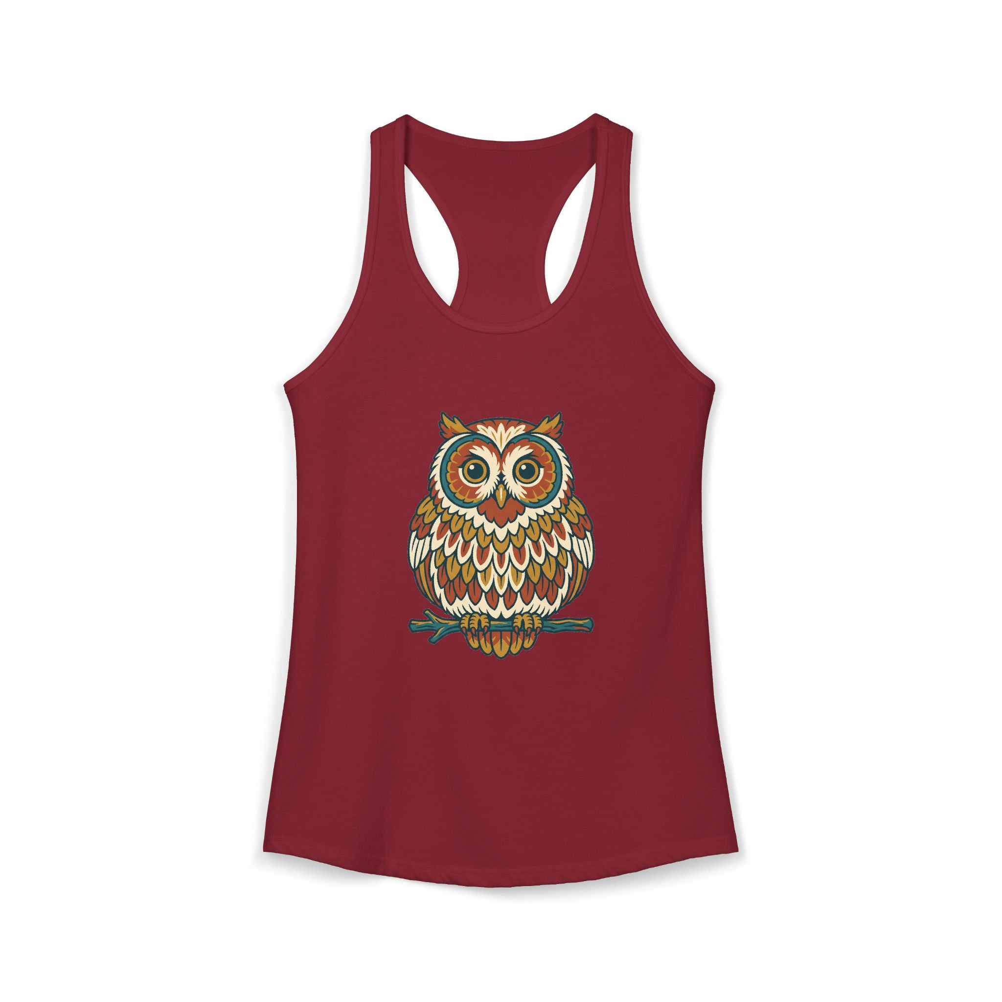Round Owl Tank Top