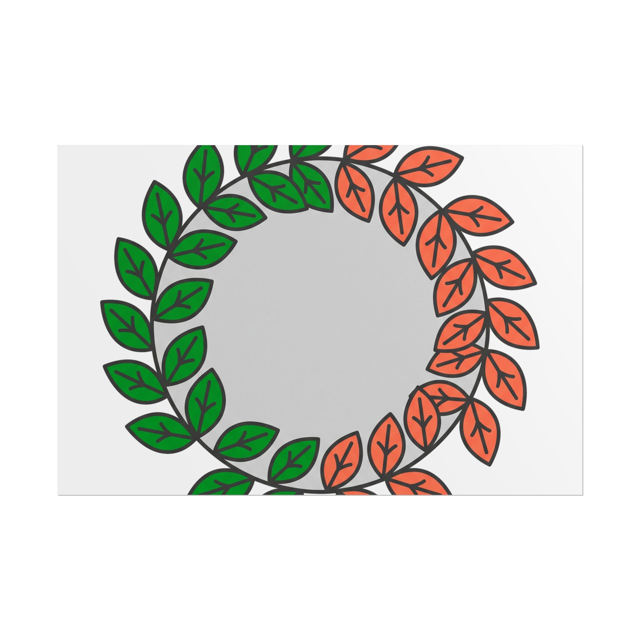 Leaf Wreath Poster