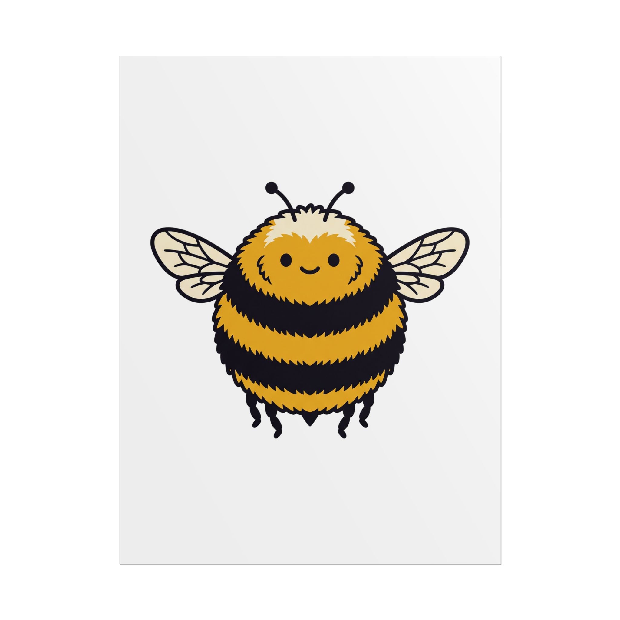 Round Bee Buddy Poster