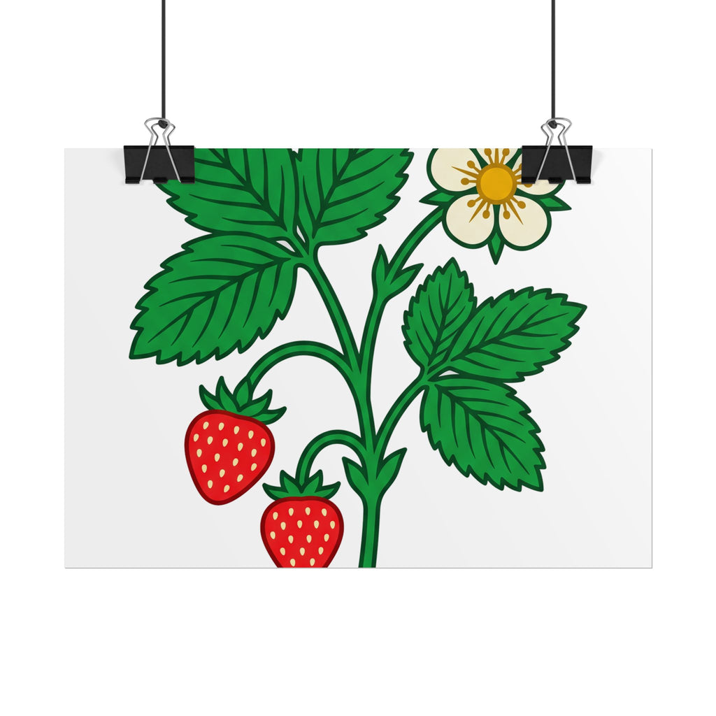 Wild Strawberry Sprig Poster