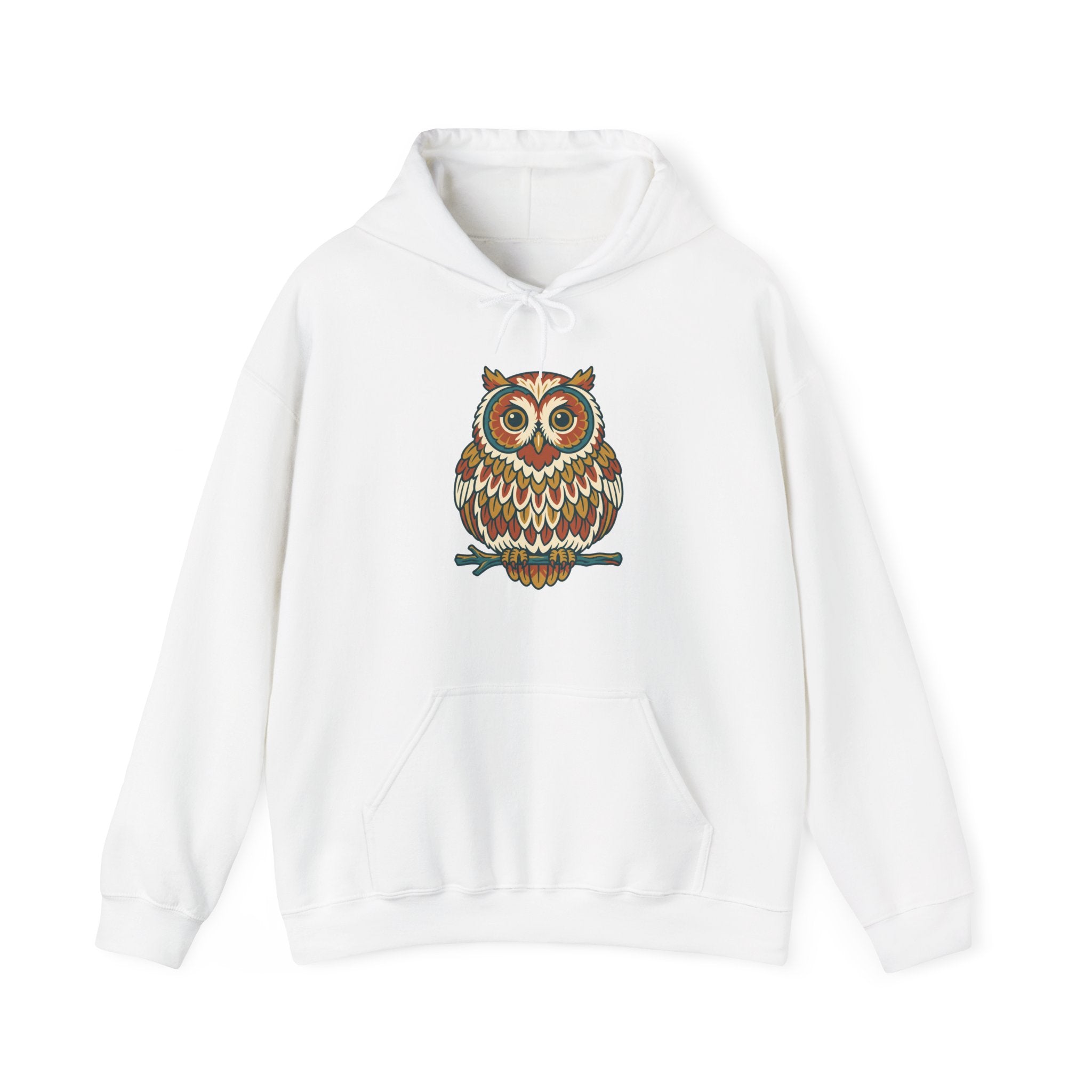 Round Owl Hoodie