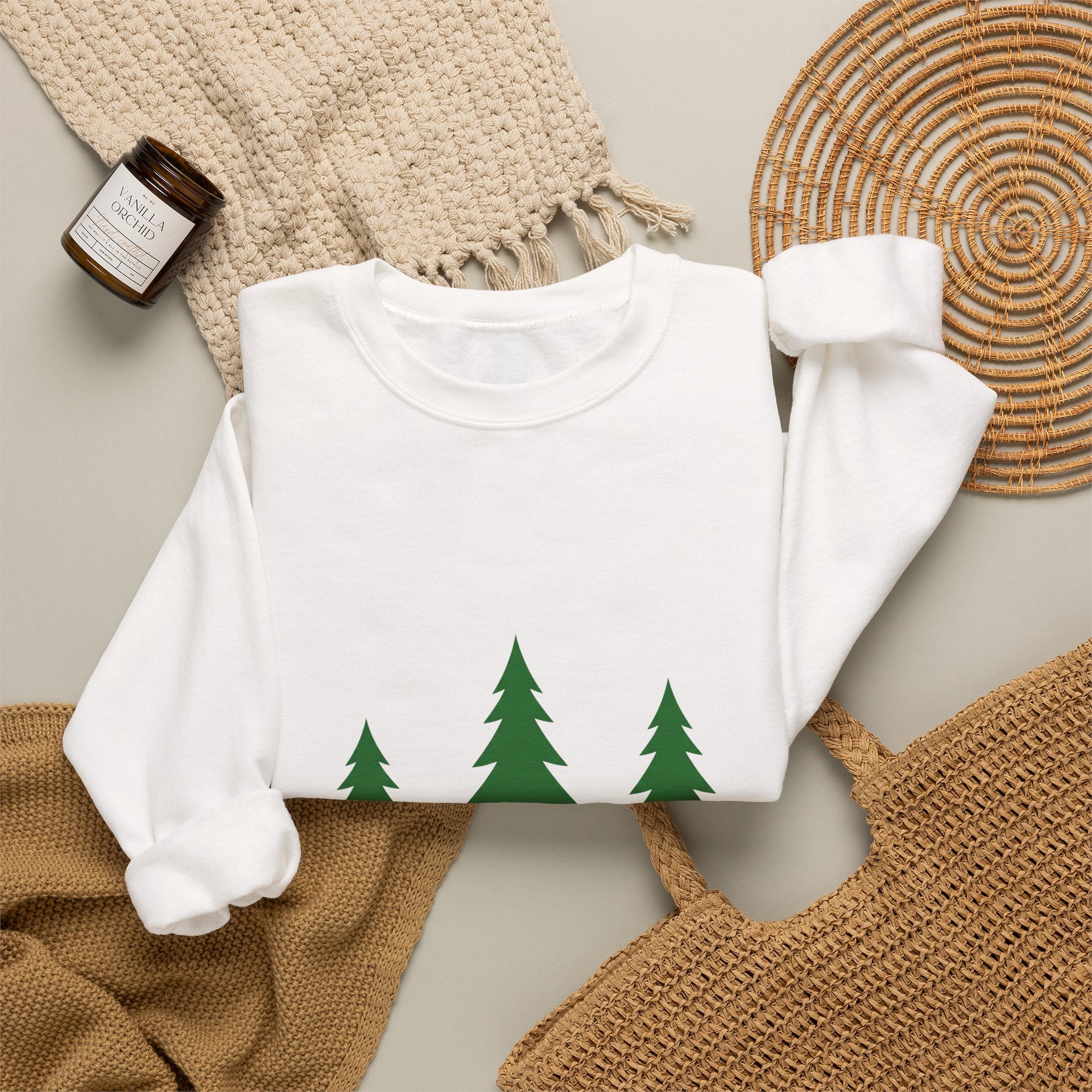Pine Trio Silhouette Crewneck
