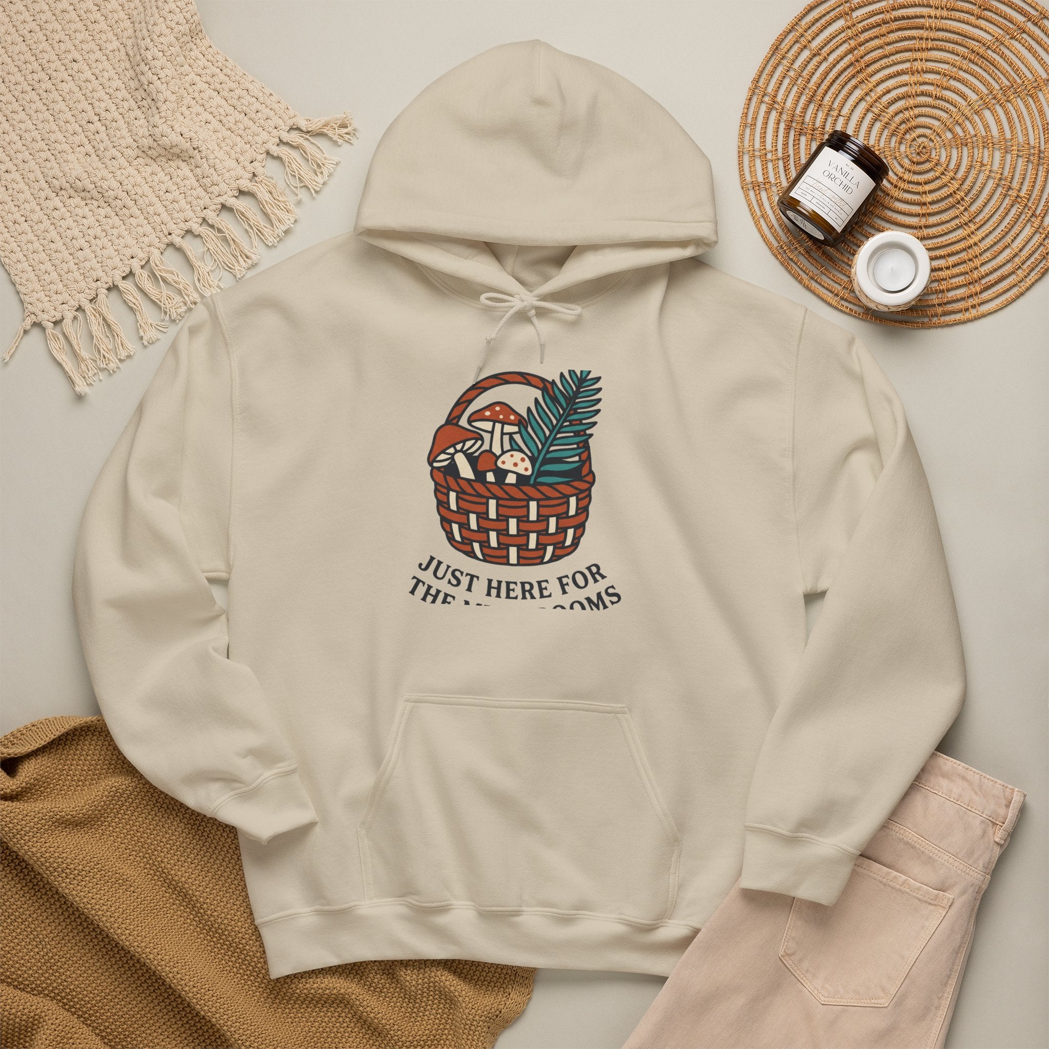 Just Here for the Mushrooms Hoodie