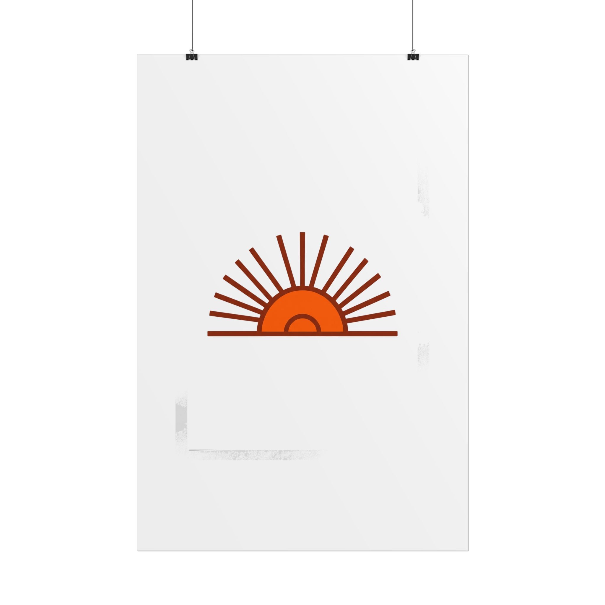 Rising Sun Rays Poster