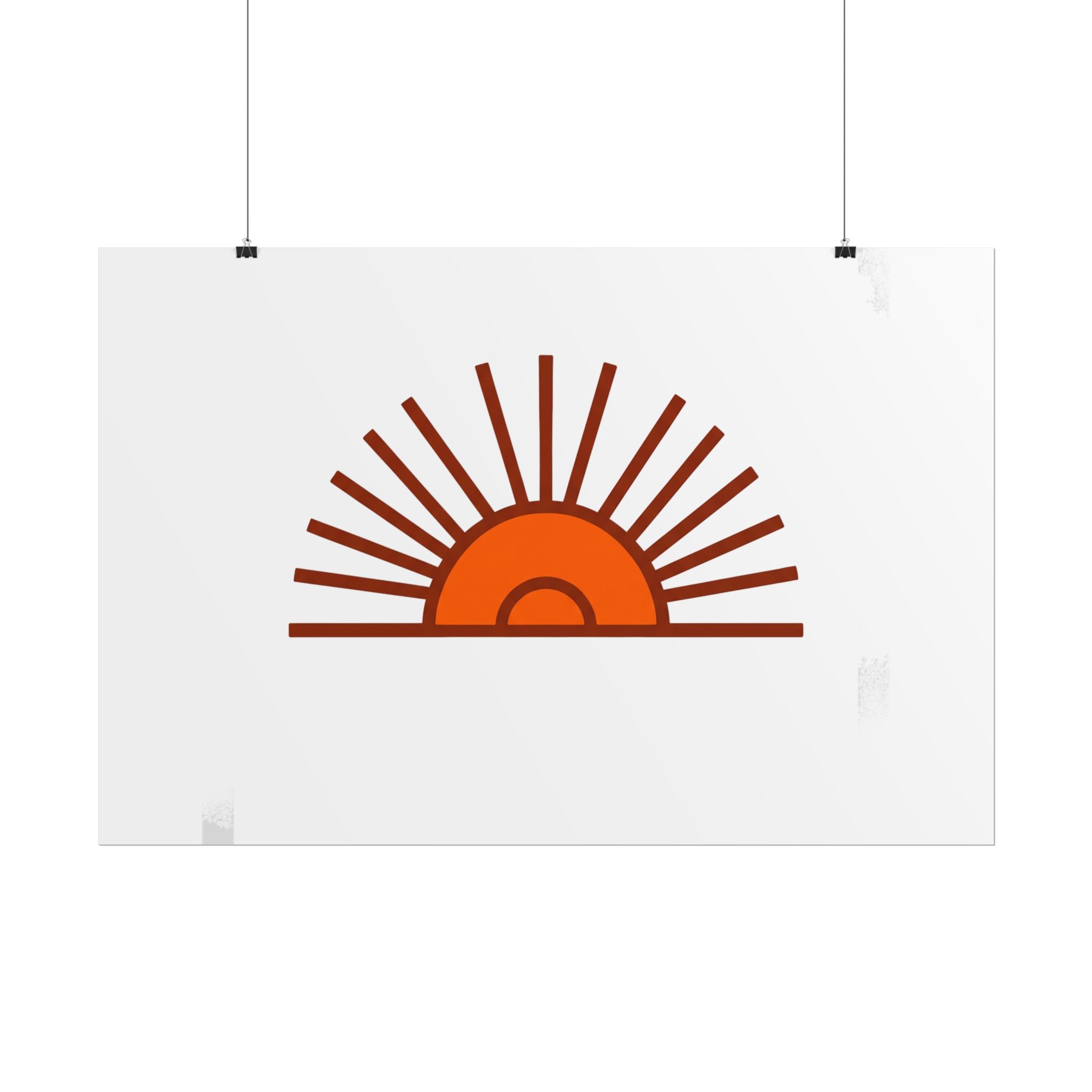 Rising Sun Rays Poster