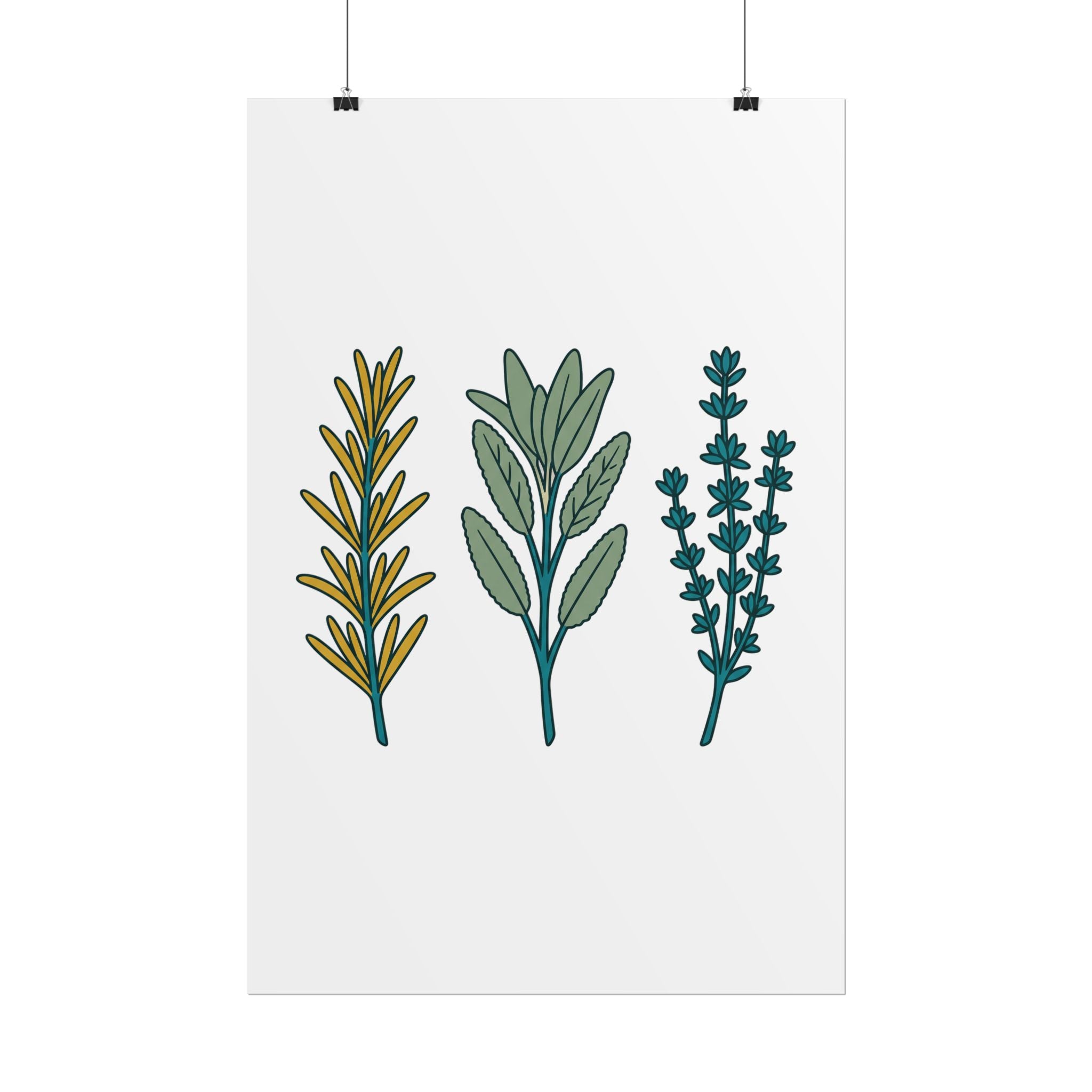 Herb Sprig Set Poster