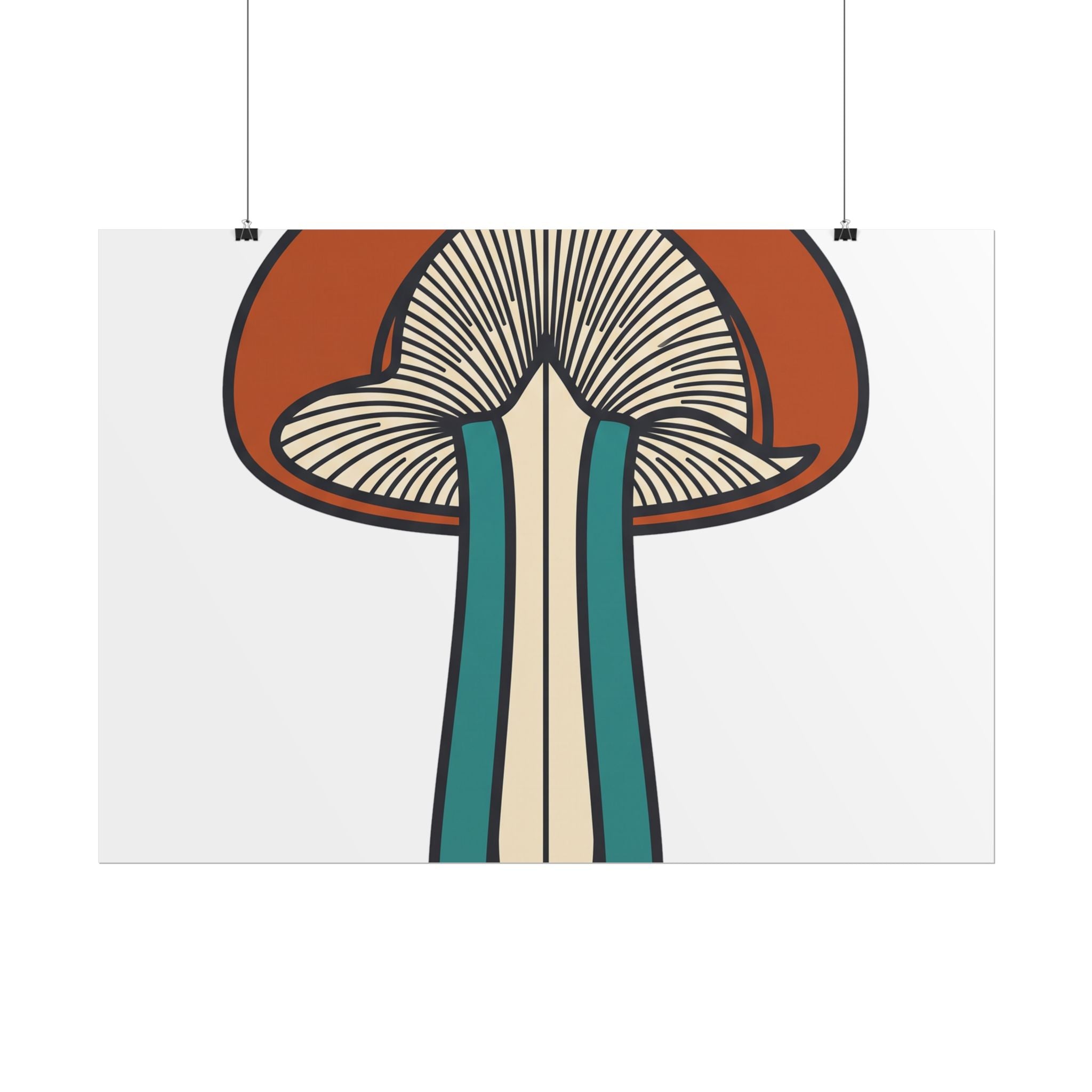 Mushroom Cross Section Poster