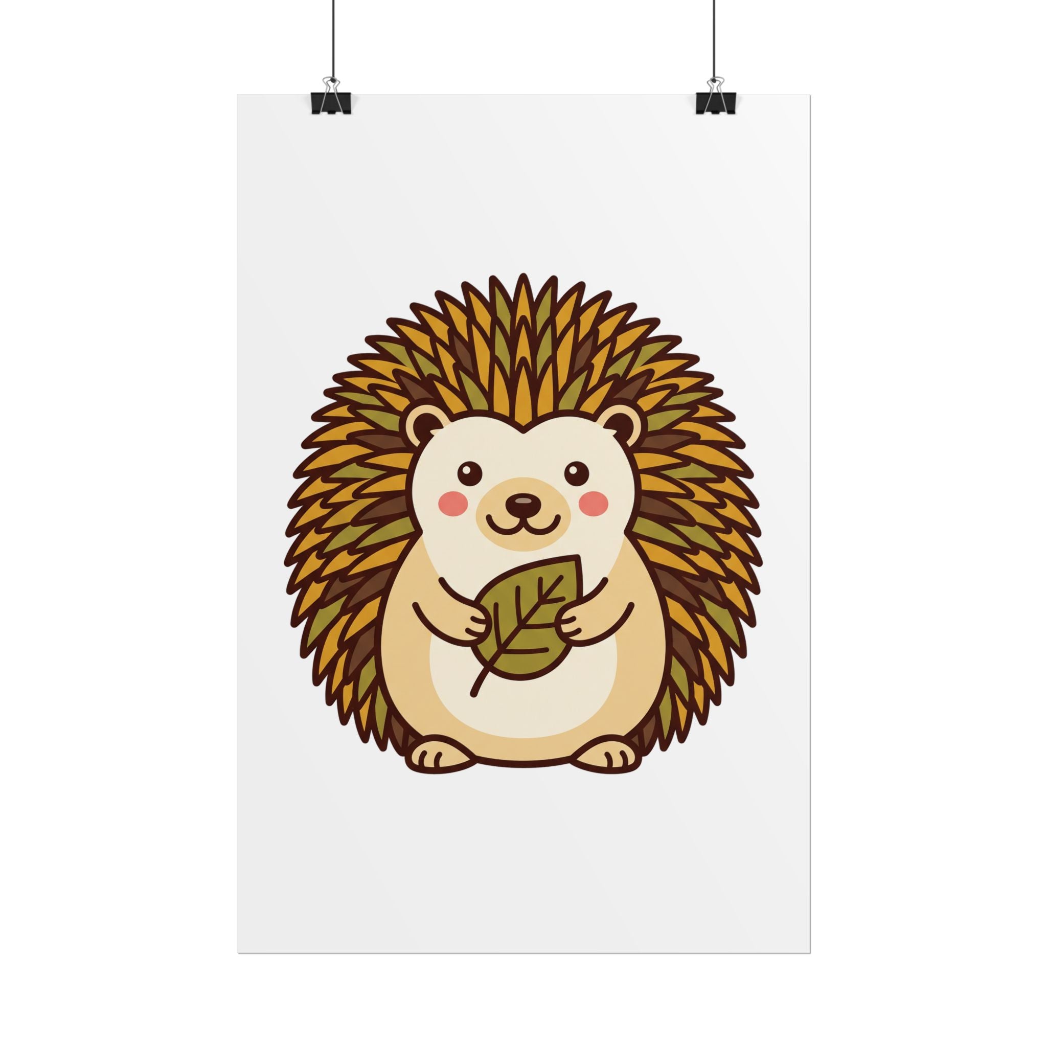 Chubby Hedgehog Poster
