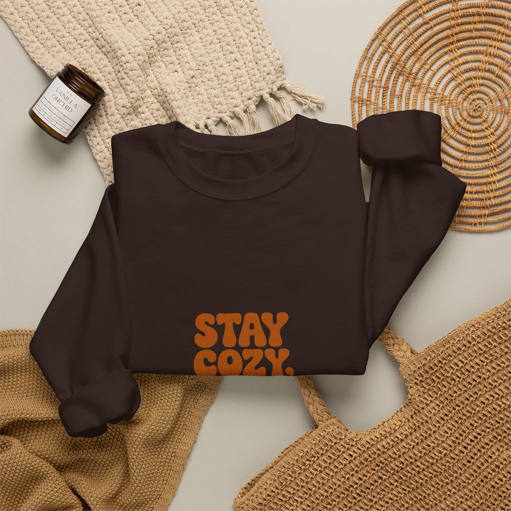 Stay Cozy, Stay Curious Crewneck