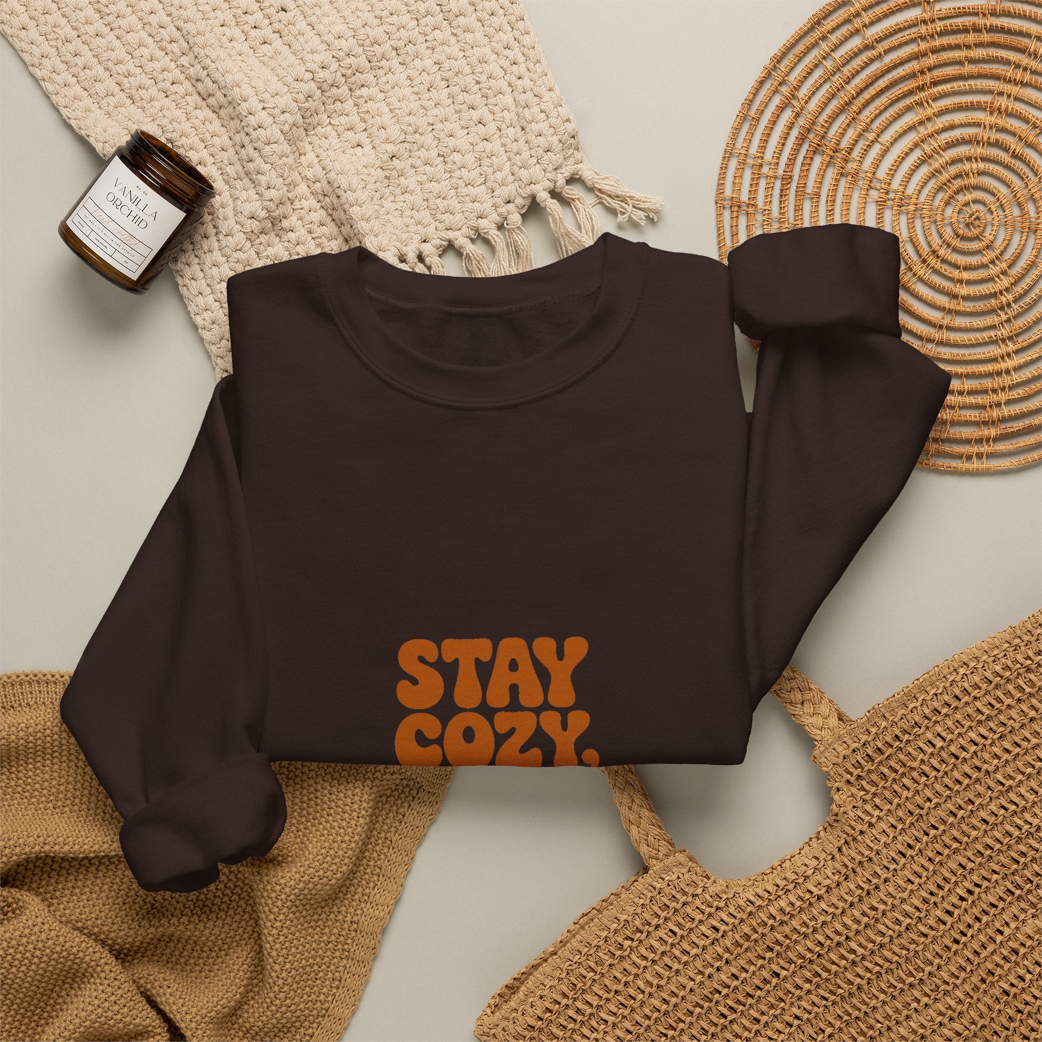 Stay Cozy, Stay Curious Crewneck