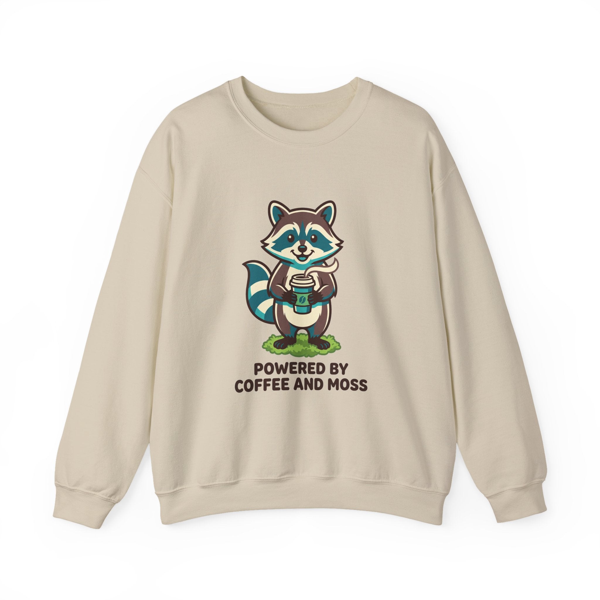 Powered by Coffee and Moss Crewneck