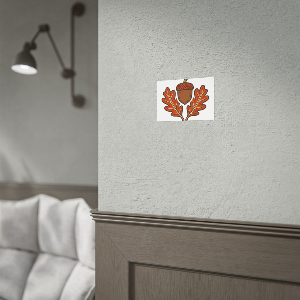 Acorn and Oak Leaf Poster