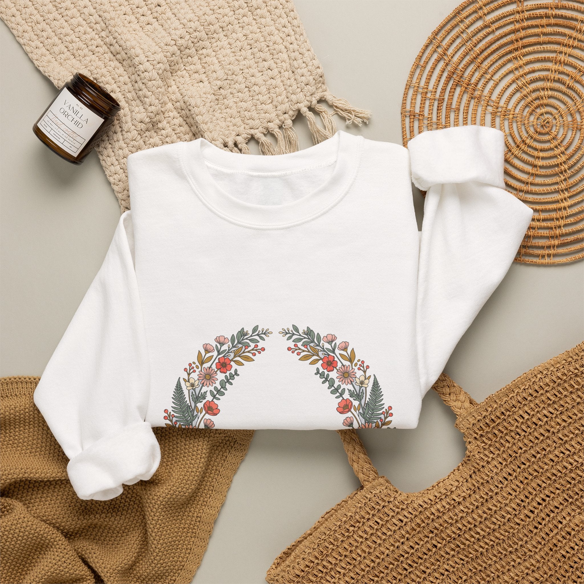 Pressed Flower Arch Crewneck