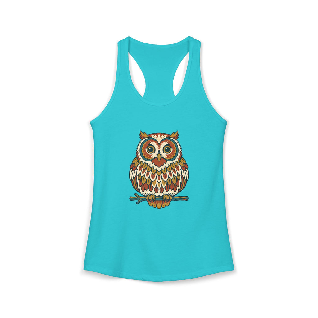 Round Owl Tank Top
