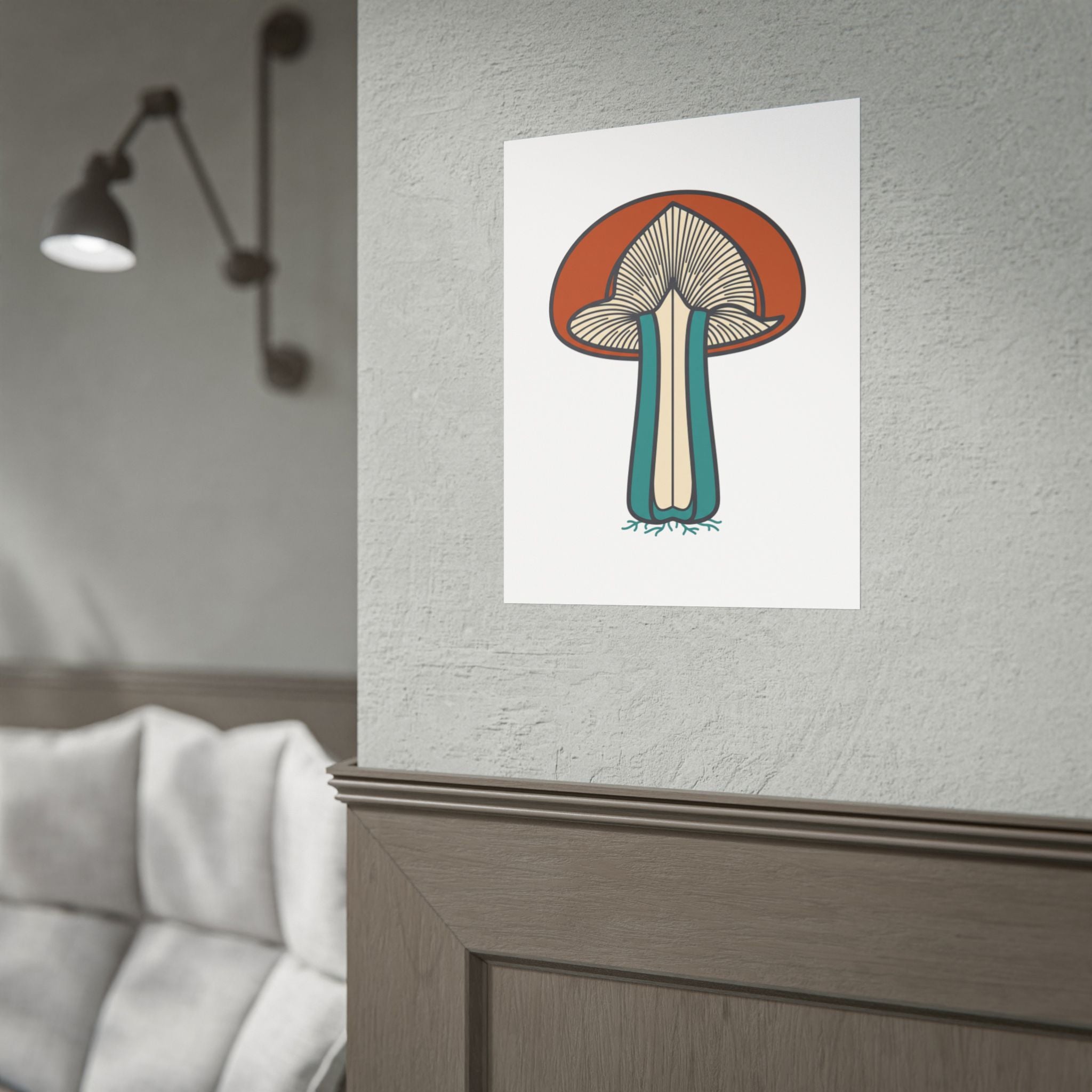 Mushroom Cross Section Poster