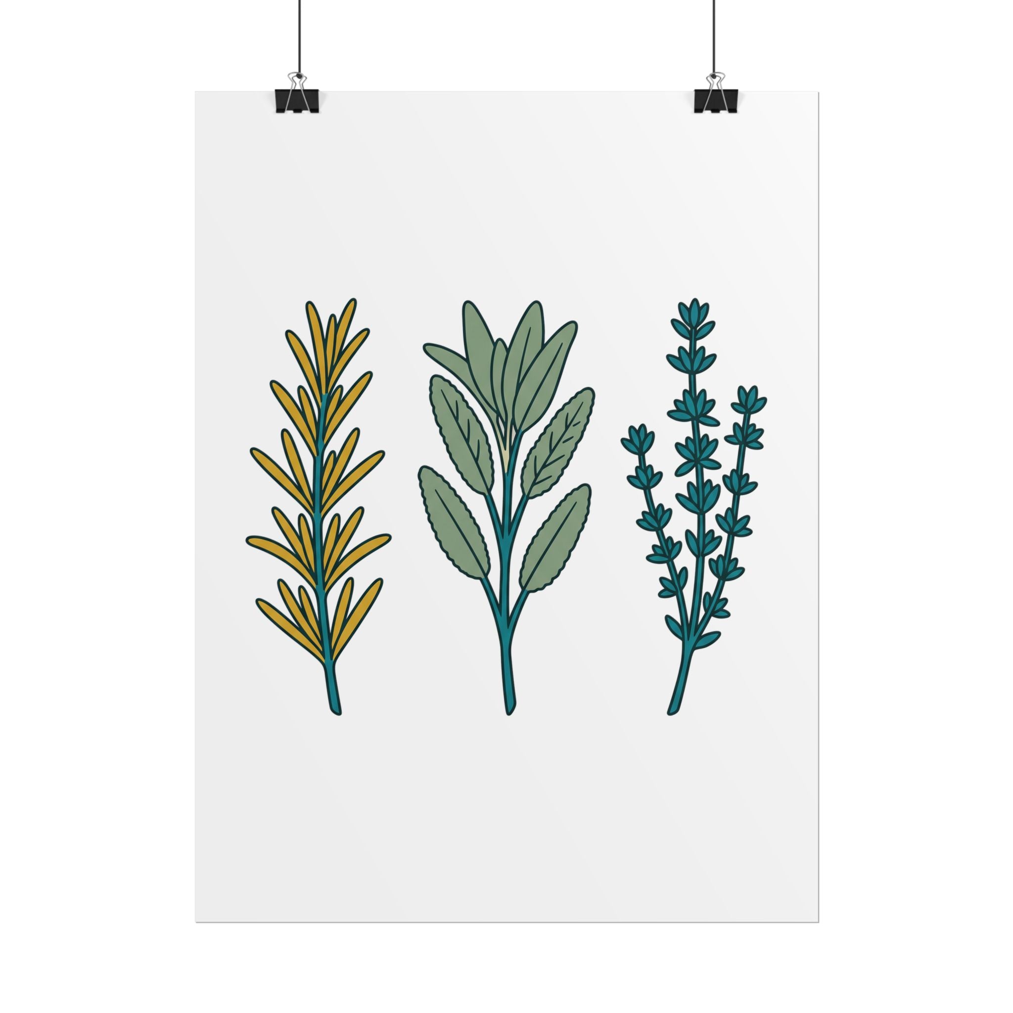Herb Sprig Set Poster