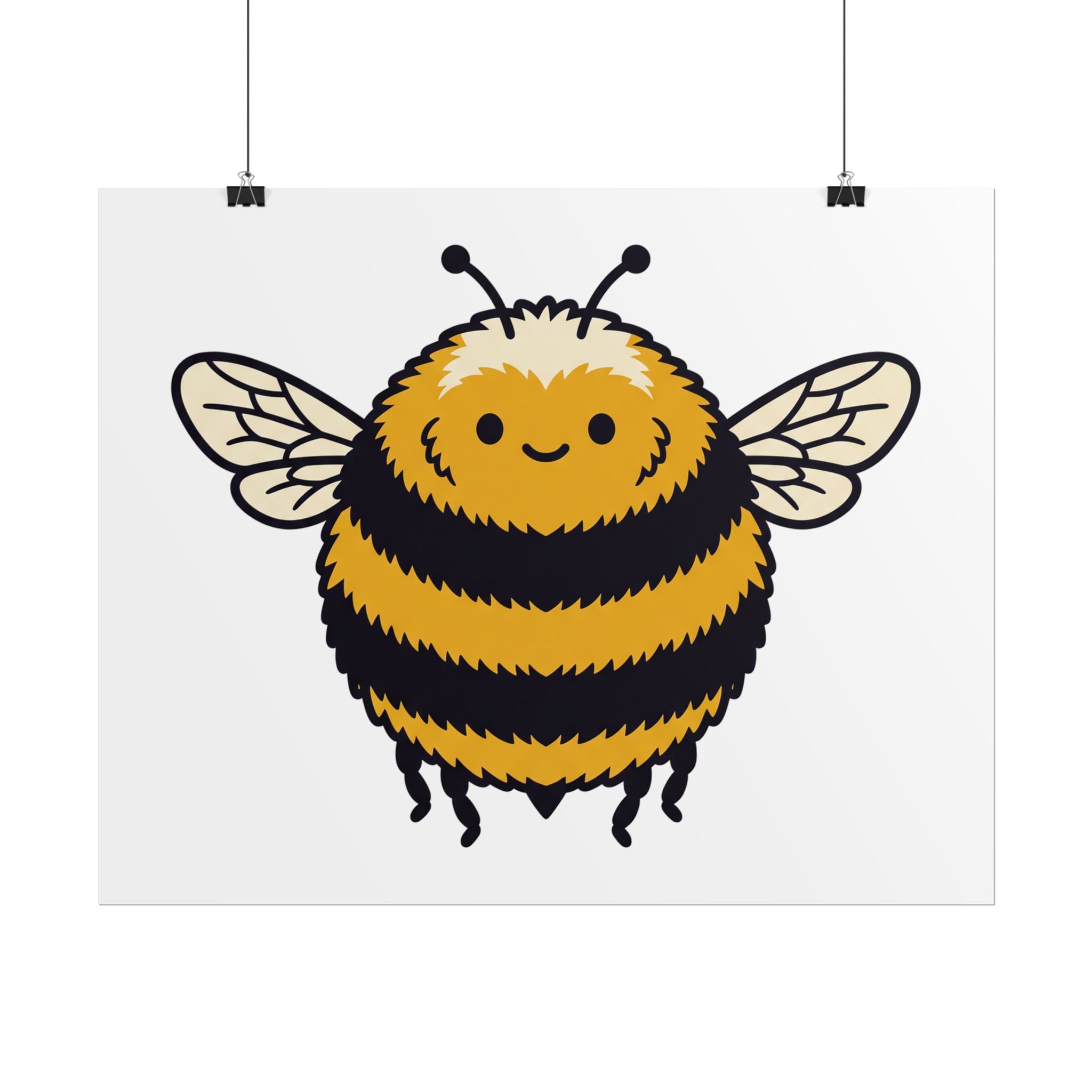 Round Bee Buddy Poster