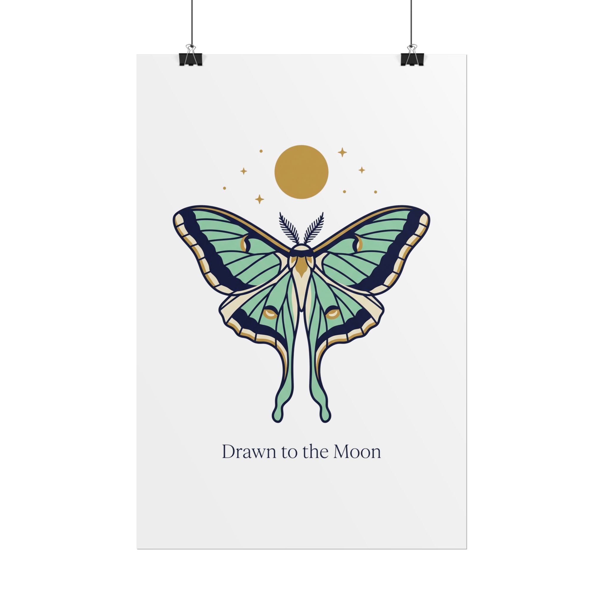 Drawn to the Moon Poster