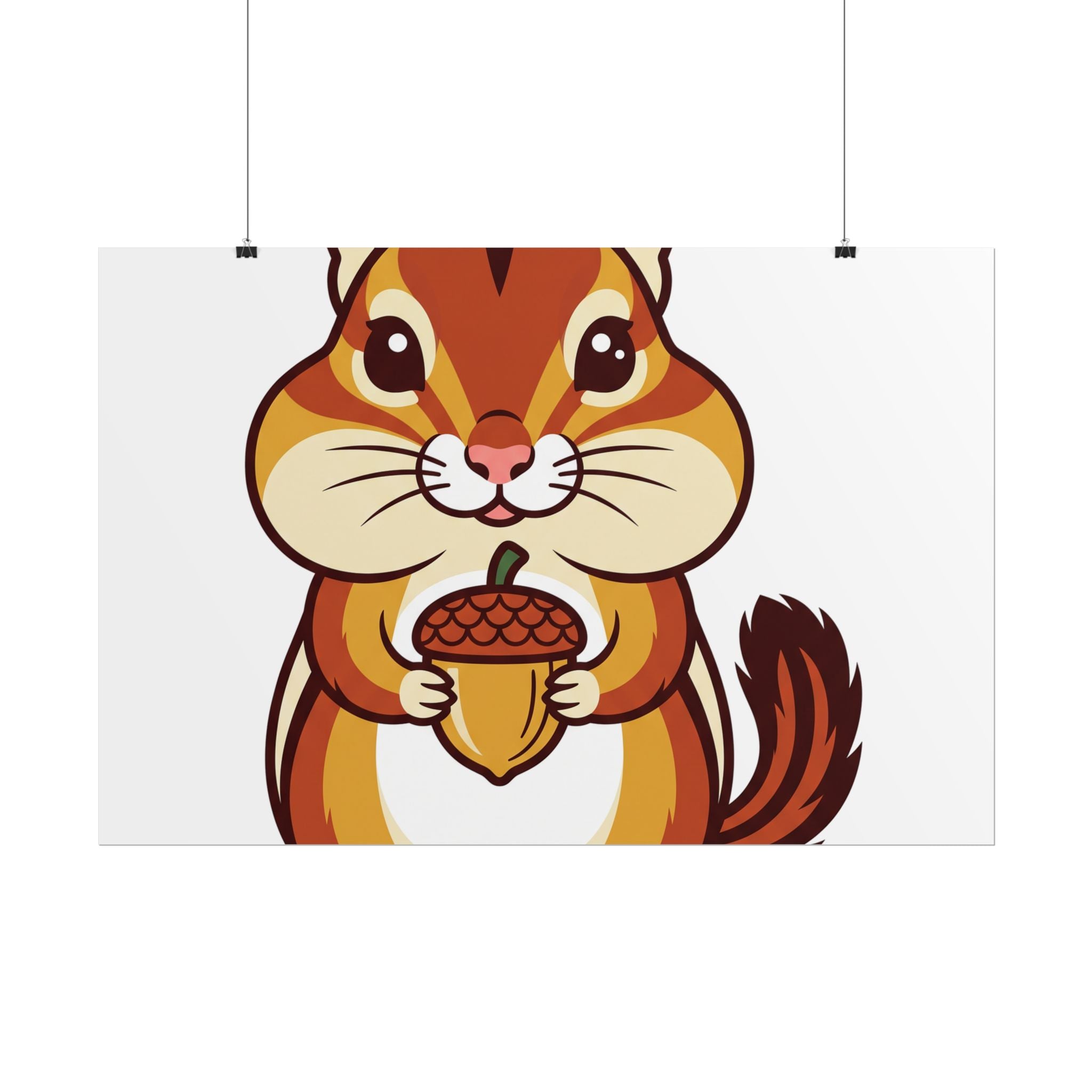 Chipmunk with Acorn Poster