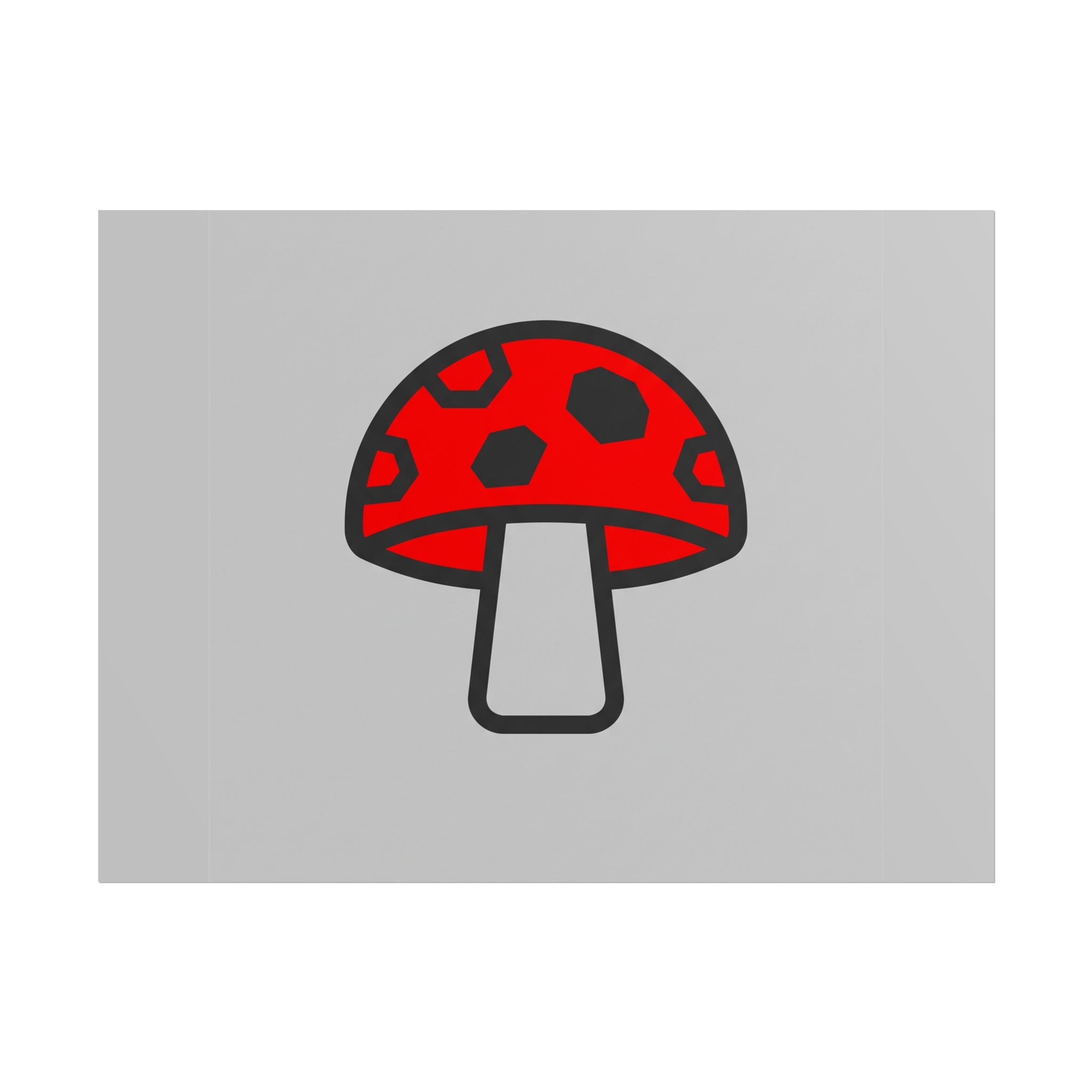 Minimal Mushroom Icon Poster
