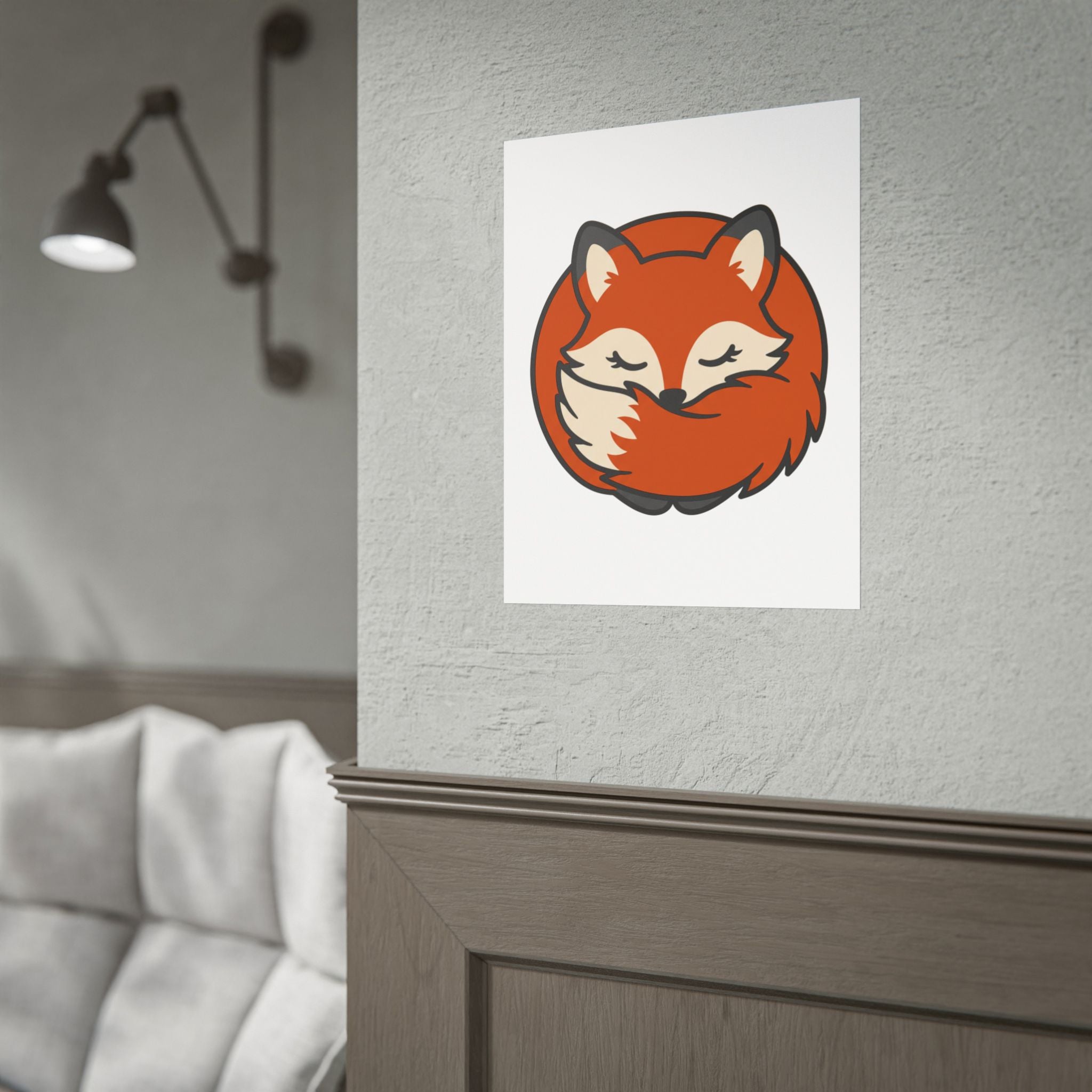 Sleepy Fox Loaf Poster
