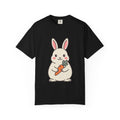 Bunny with Carrot Tee, Cute Cottagecore Garden Rabbit Shirt