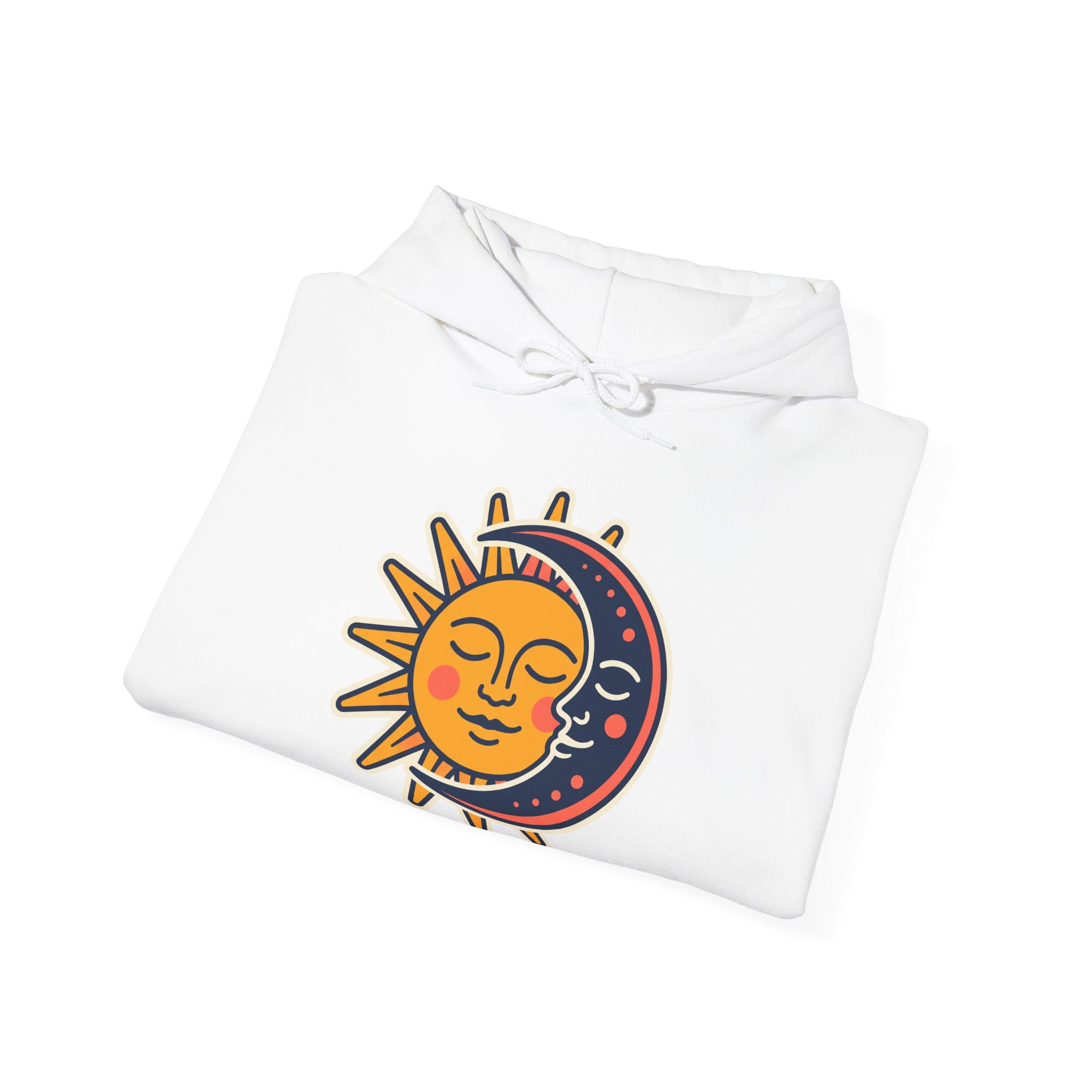 Sun Moon Faces Hoodie