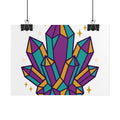 Crystal Cluster Sparkle Poster