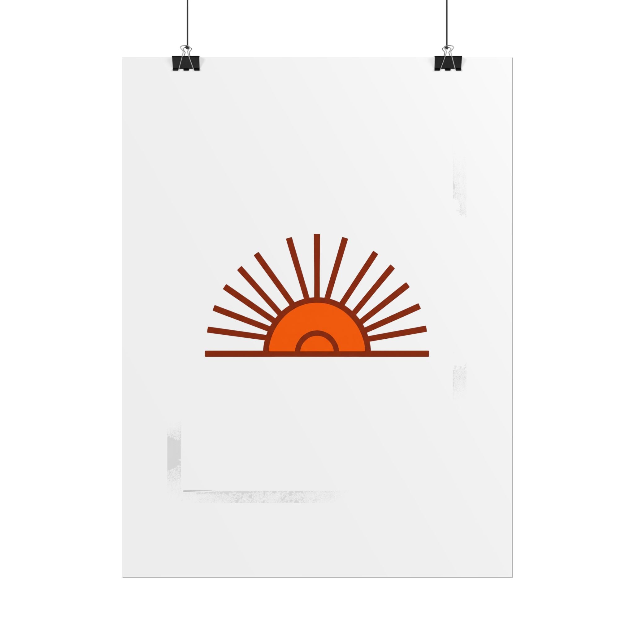 Rising Sun Rays Poster