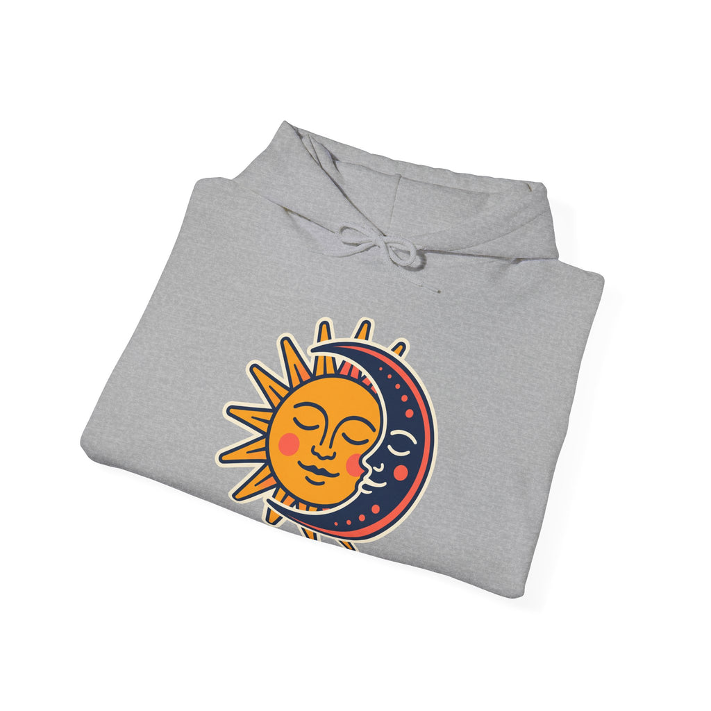Sun Moon Faces Hoodie