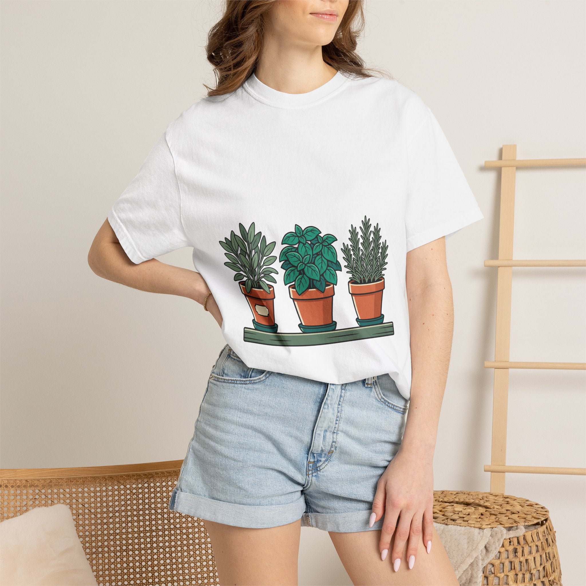 Cottage Window Herbs Tee