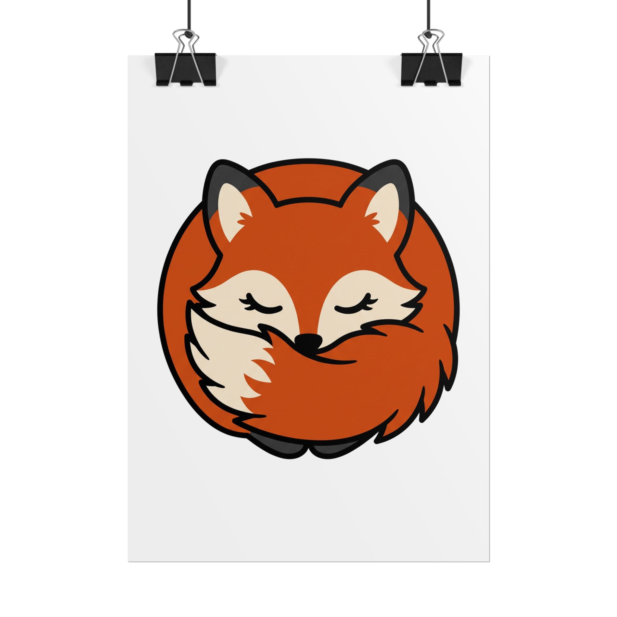 Sleepy Fox Loaf Poster