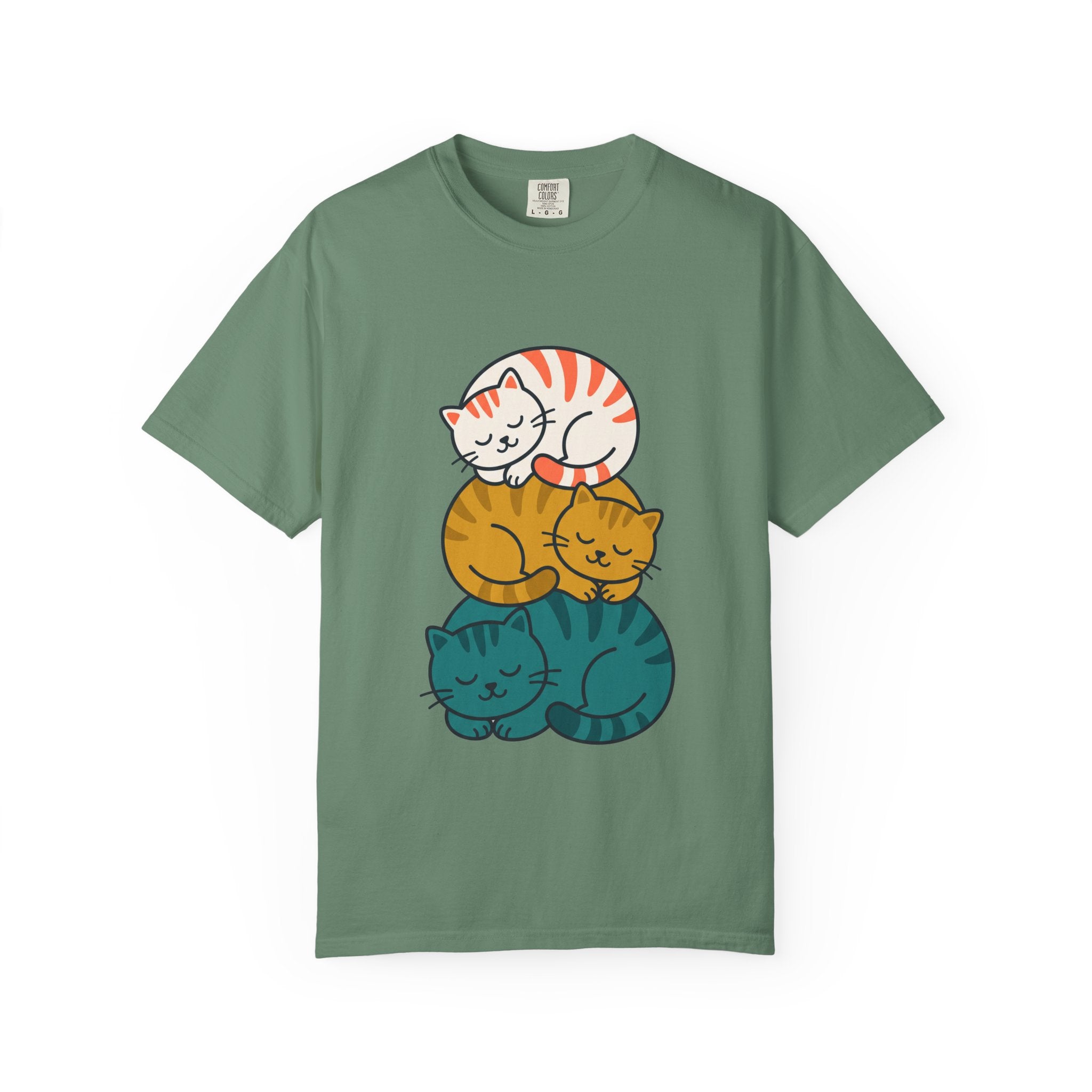 Sleepy Cat Stack Tee