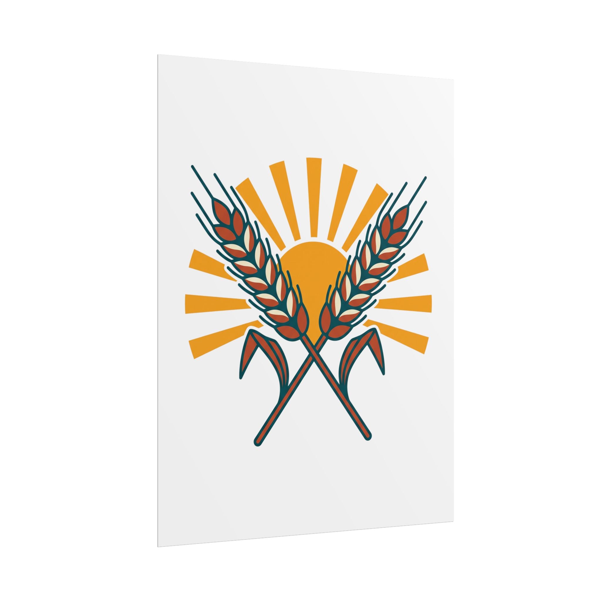 Sun and Wheat Poster