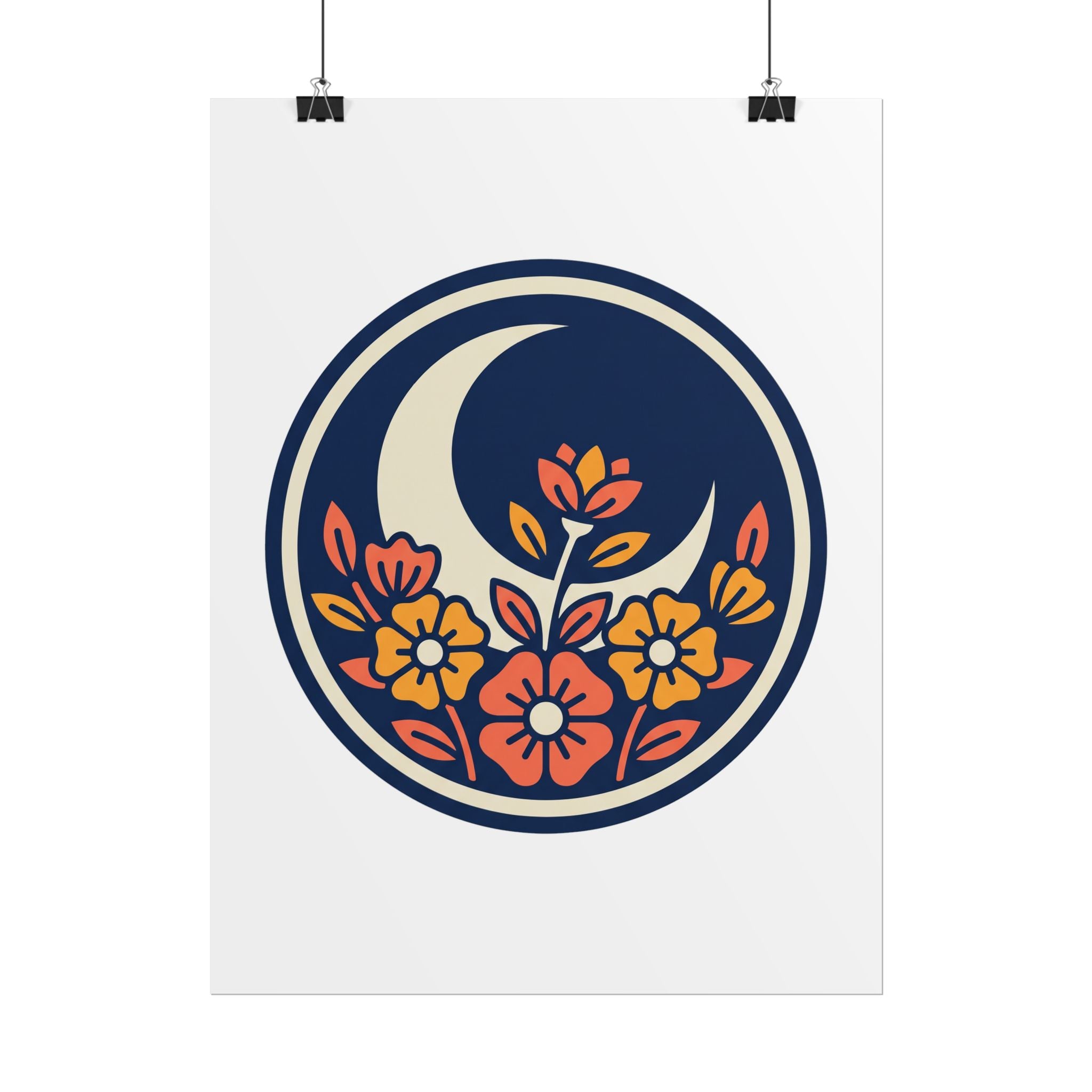 Night Garden Circle Poster