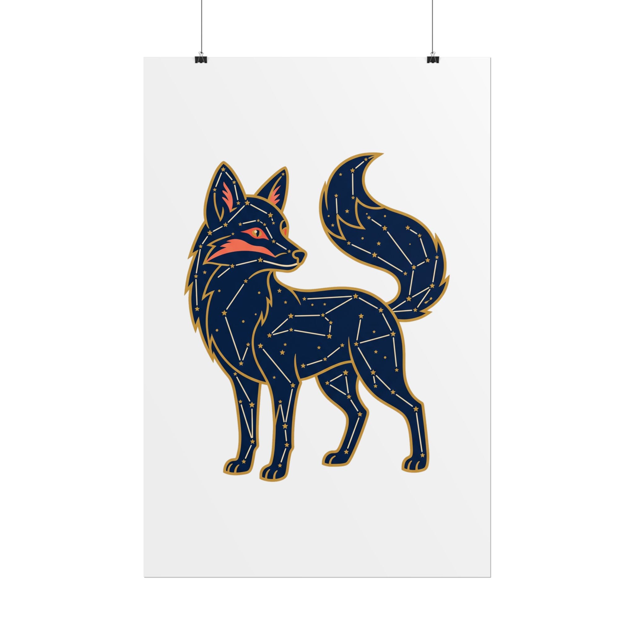 Constellation Fox Poster