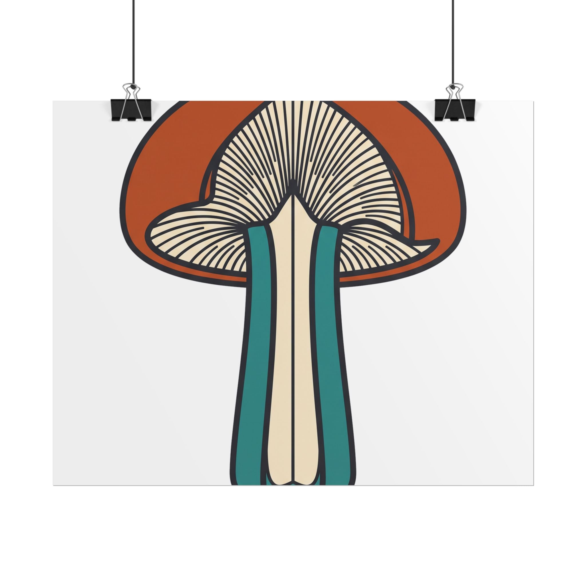 Mushroom Cross Section Poster