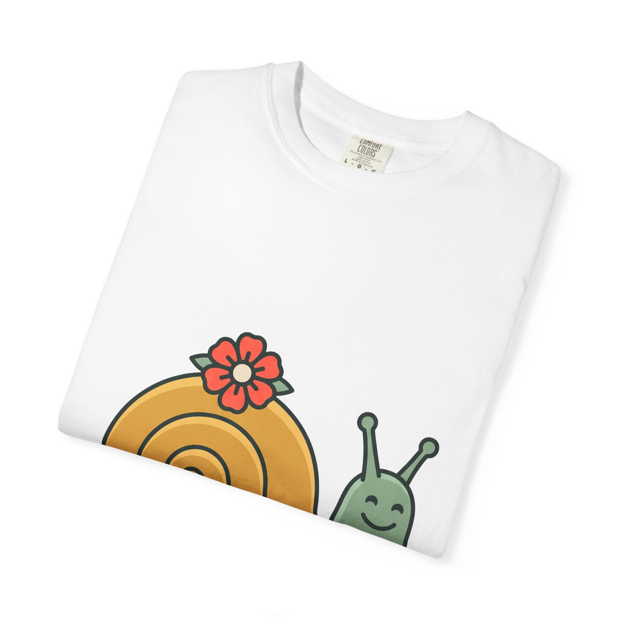 Snail with Flower Shell Tee