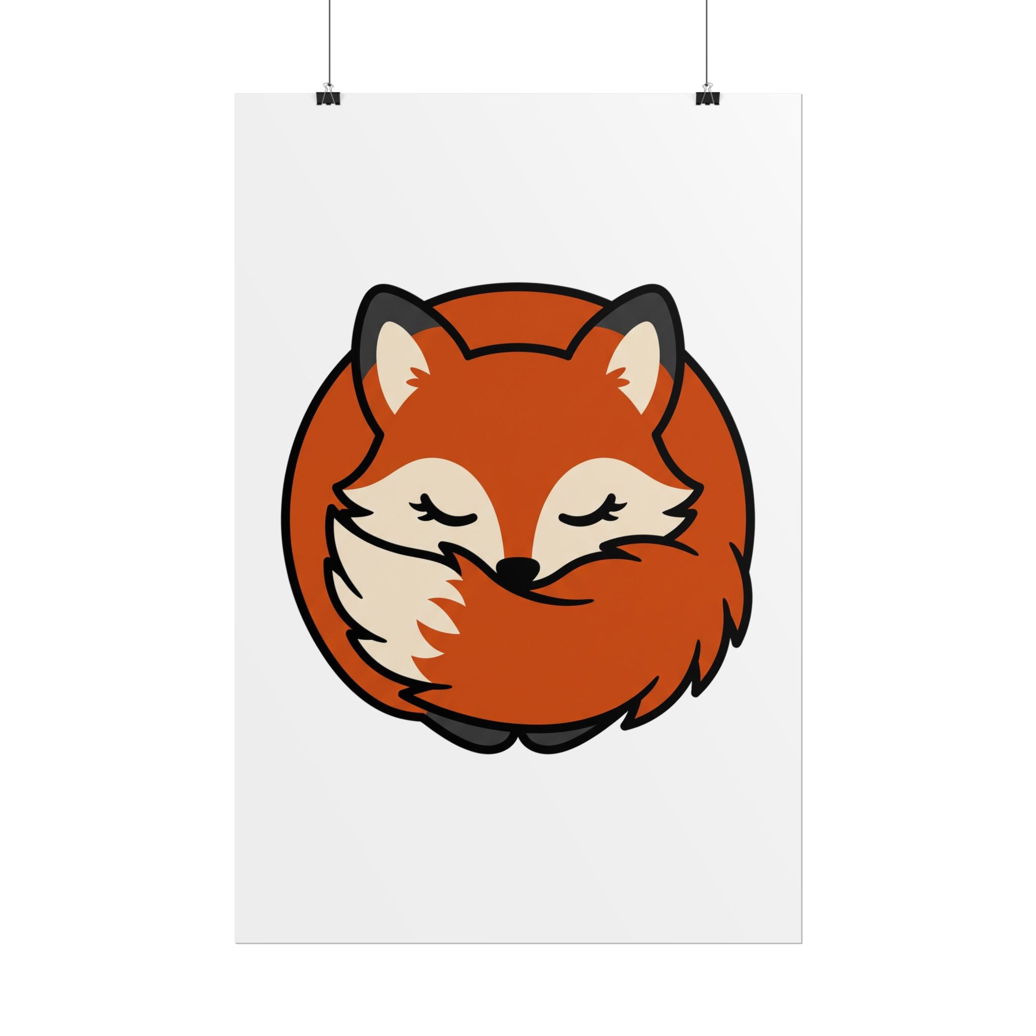 Sleepy Fox Loaf Poster