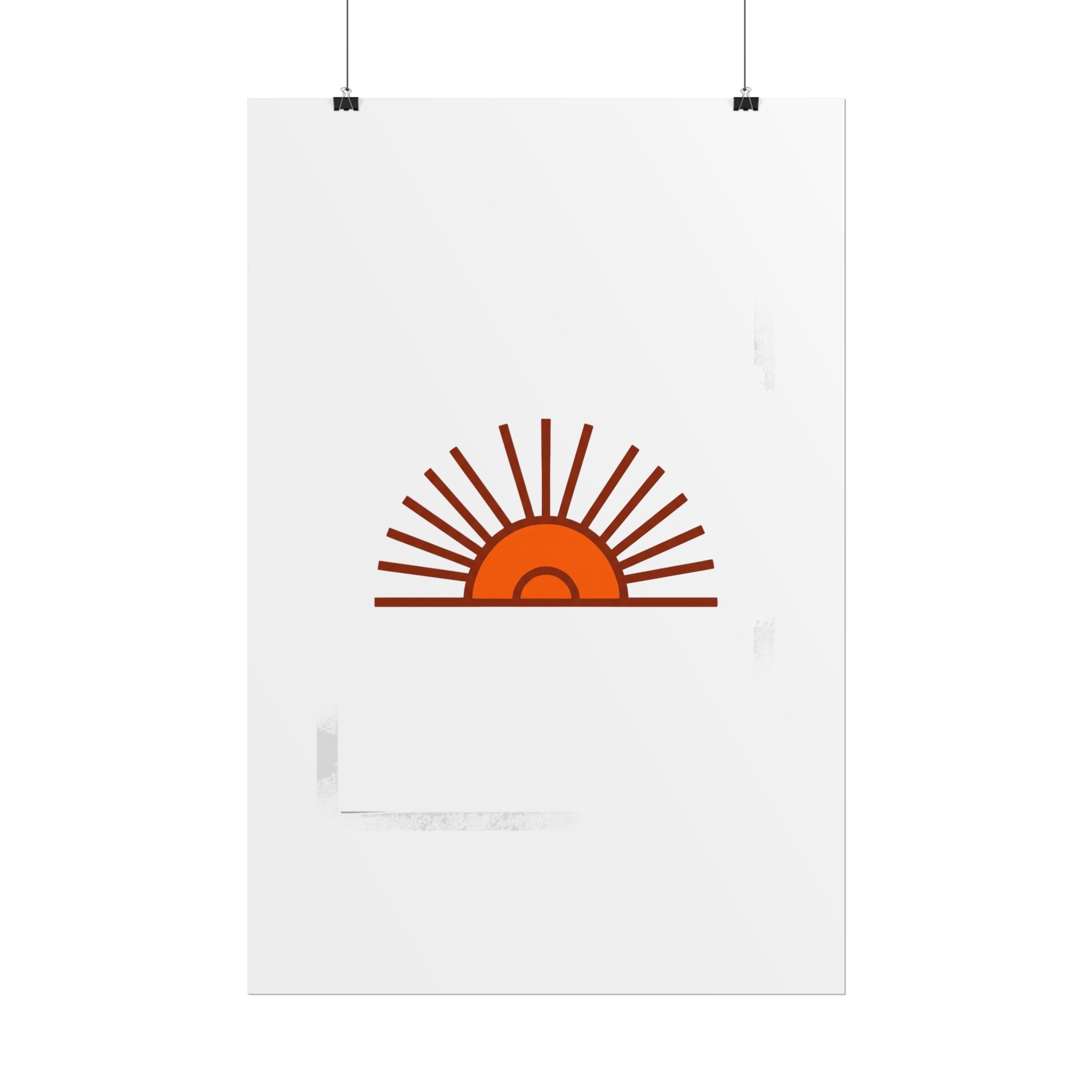 Rising Sun Rays Poster