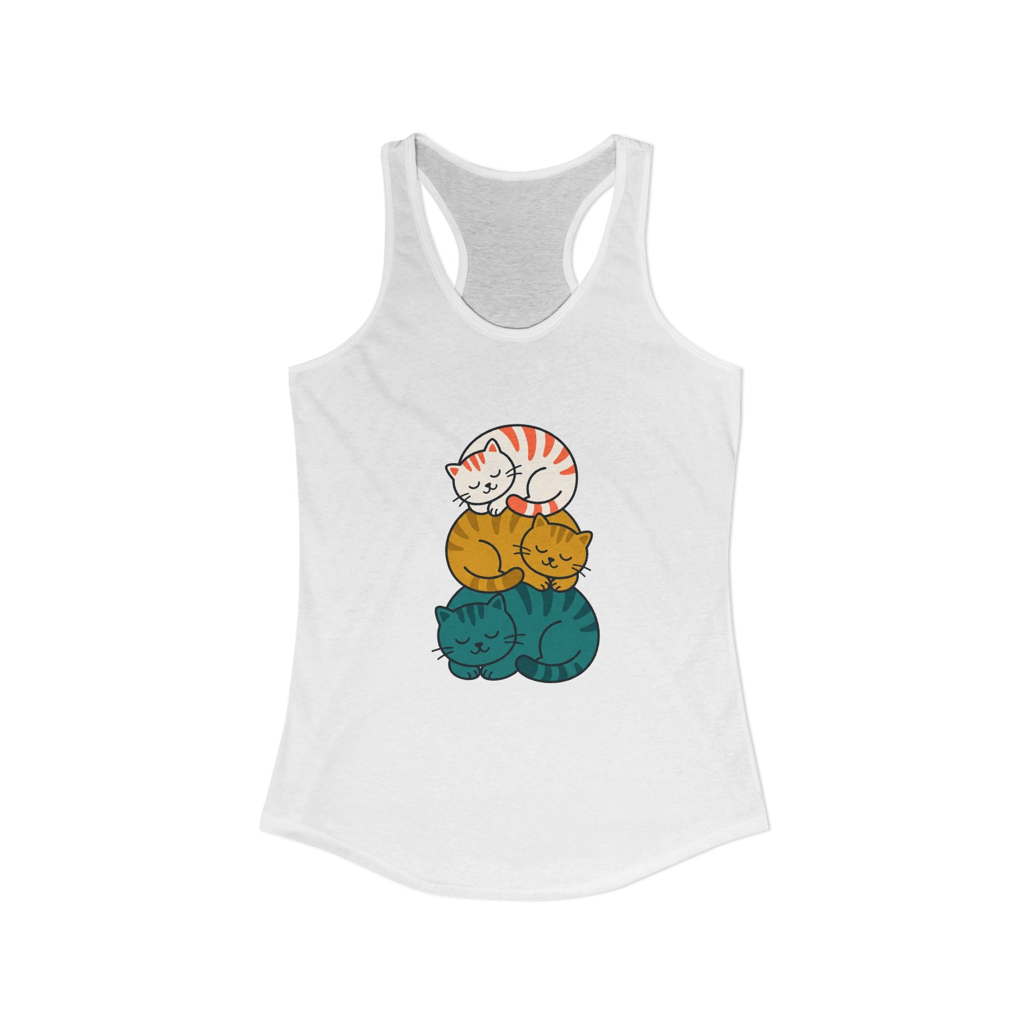 Sleepy Cat Stack Tank Top