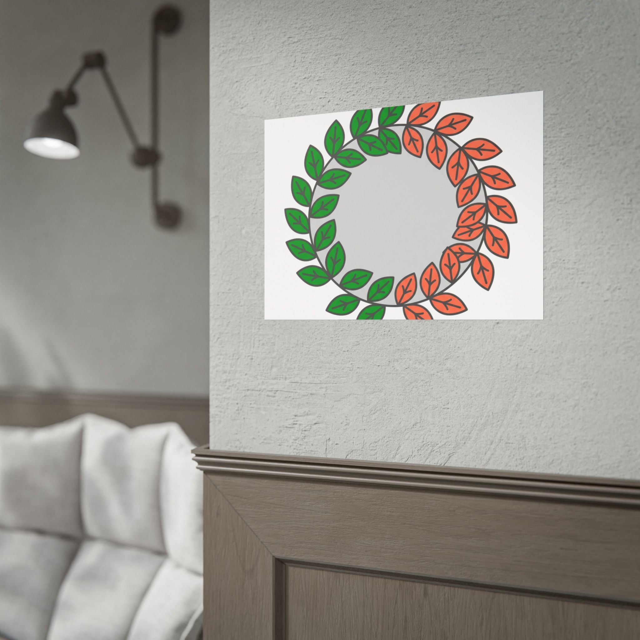Leaf Wreath Poster