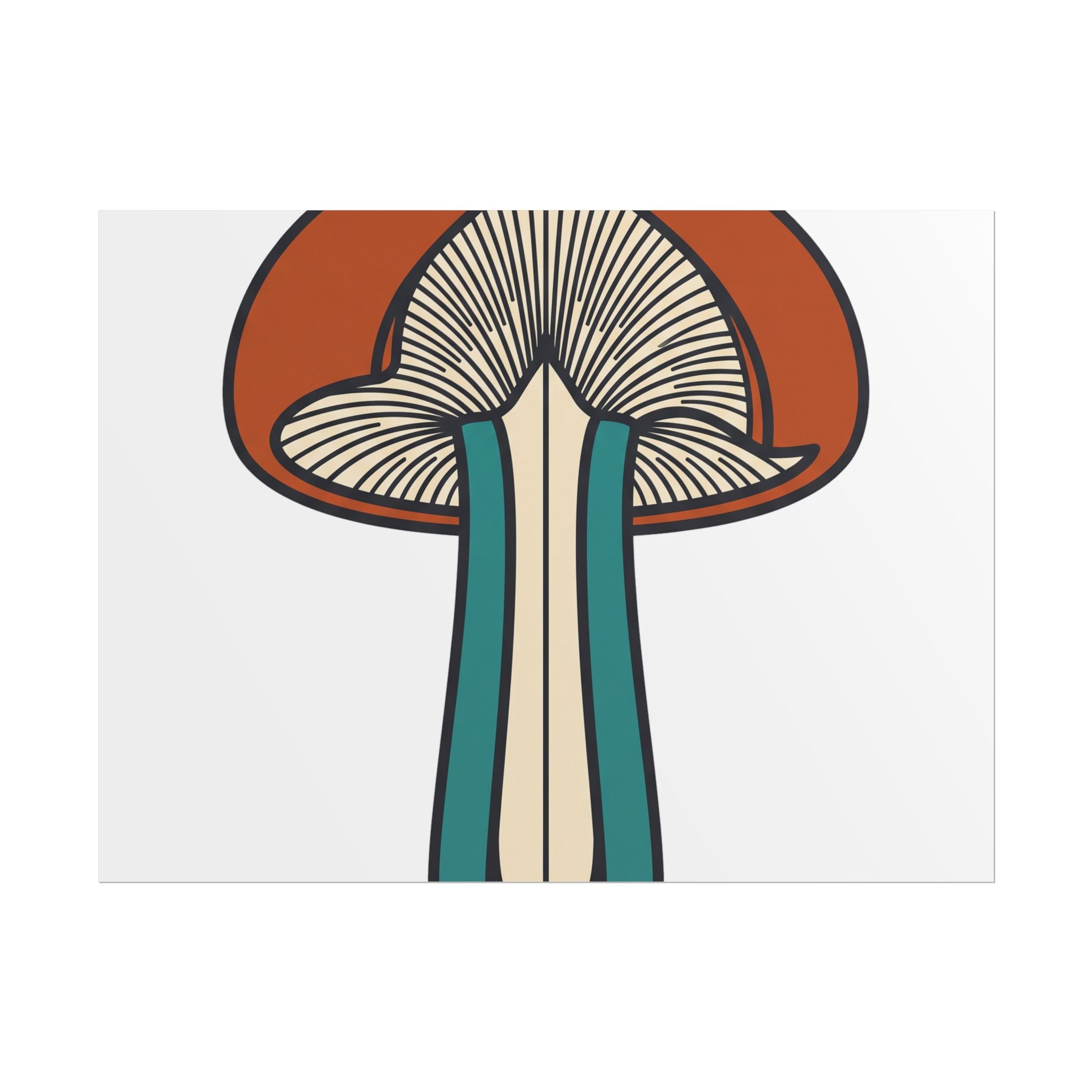 Mushroom Cross Section Poster