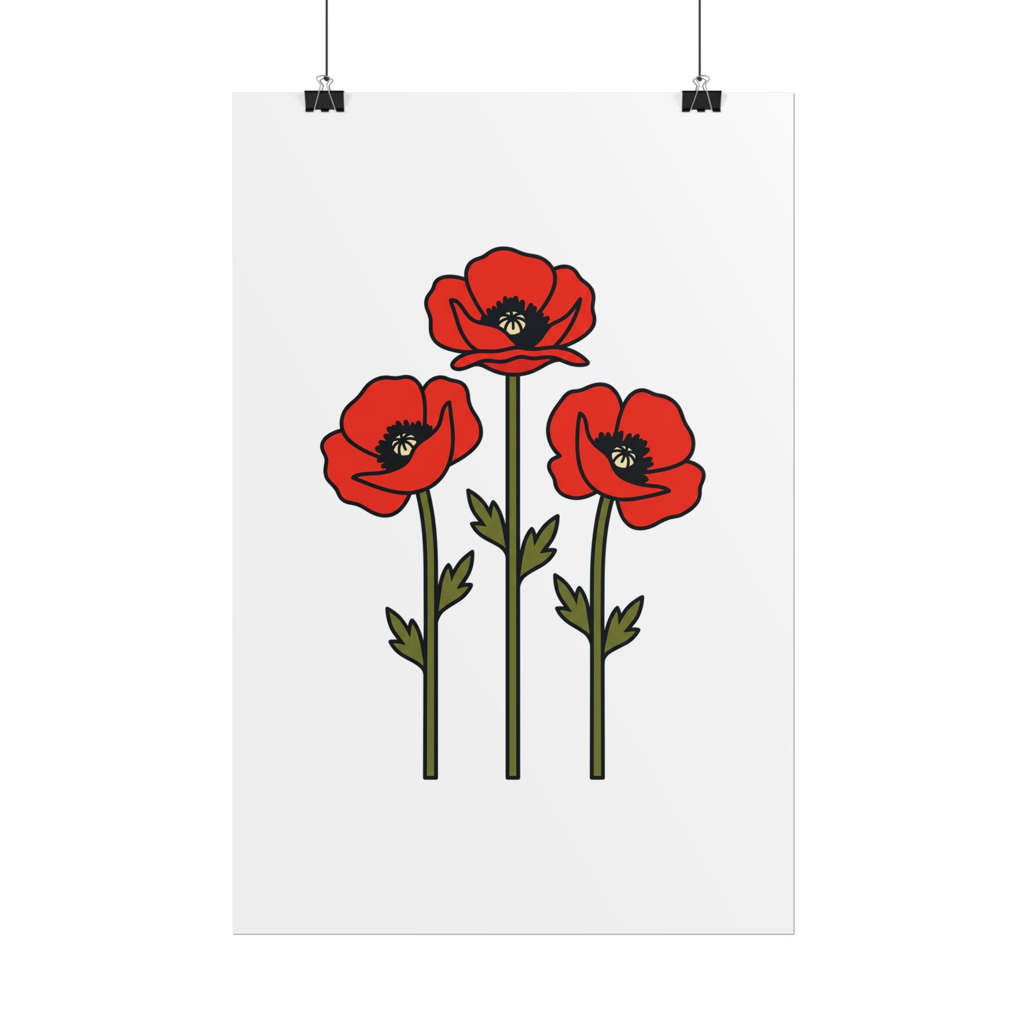 Bold Poppy Trio Poster