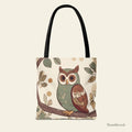 Owl Branch Tote Bag – Whimsical Woodland Canvas Tote