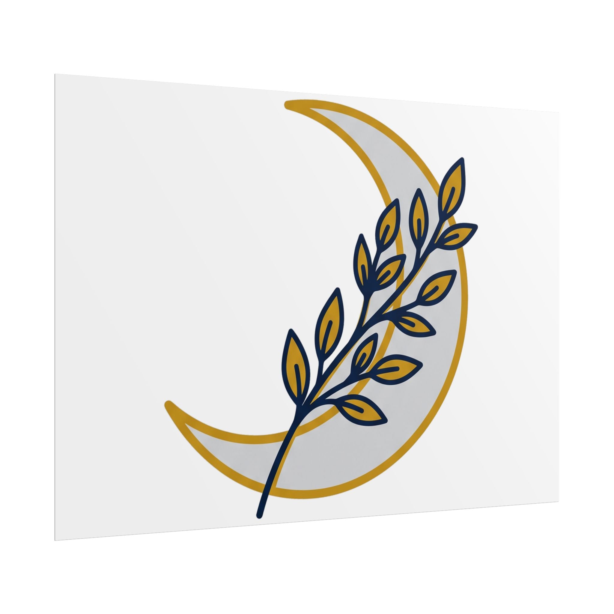 Crescent Moon Branch Poster