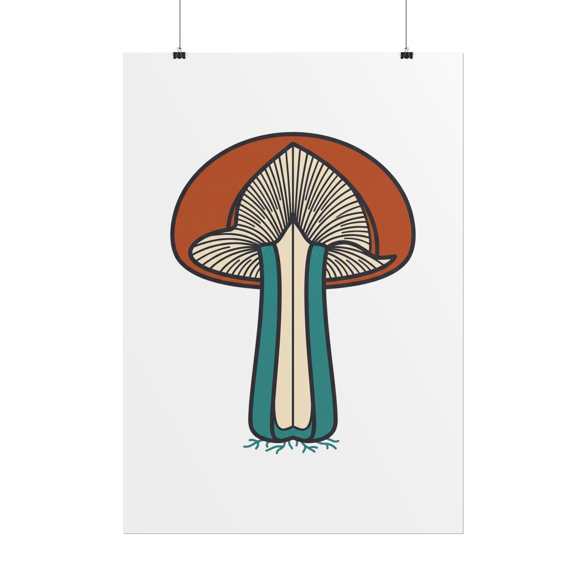 Mushroom Cross Section Poster