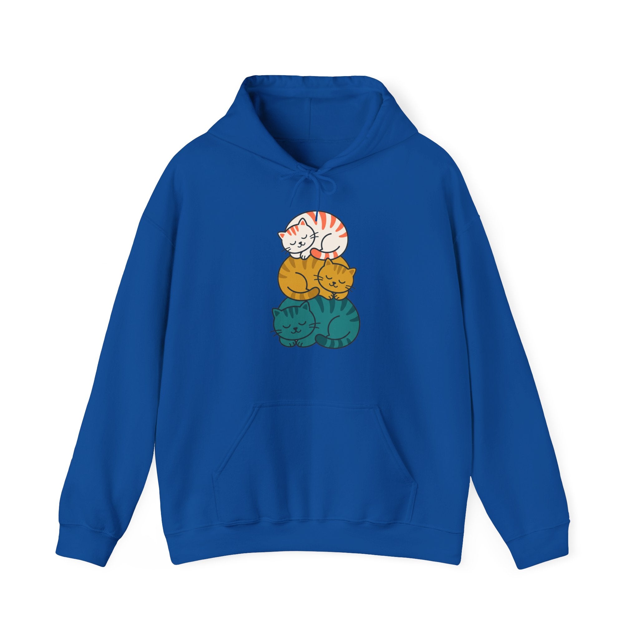 Sleepy Cat Stack Hoodie